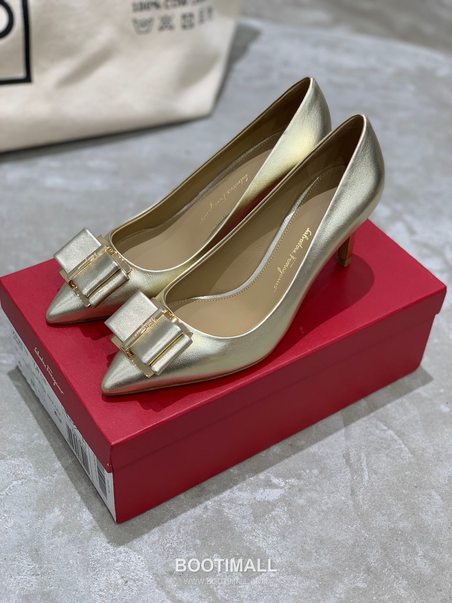 Salvatore Ferragamo Square Toe Calfskin Pump Heels 살바토레 페라가모 스퀘어 토 카프스킨 펌프스 힐 454039 7cm 1
