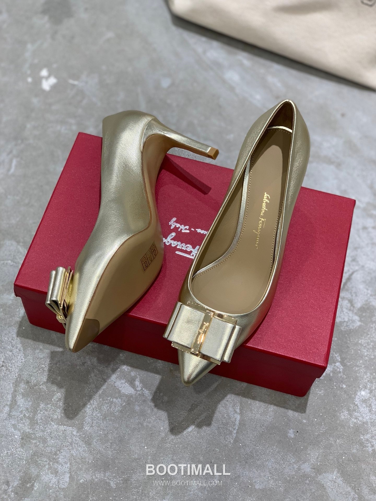 Salvatore Ferragamo Square Toe Calfskin Pump Heels 살바토레 페라가모 스퀘어 토 카프스킨 펌프스 힐 454039 7cm 3