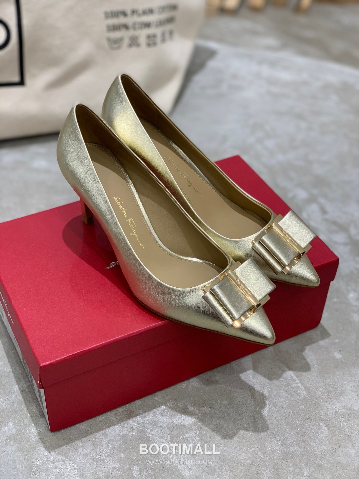 Salvatore Ferragamo Square Toe Calfskin Pump Heels 살바토레 페라가모 스퀘어 토 카프스킨 펌프스 힐 454039 7cm 6