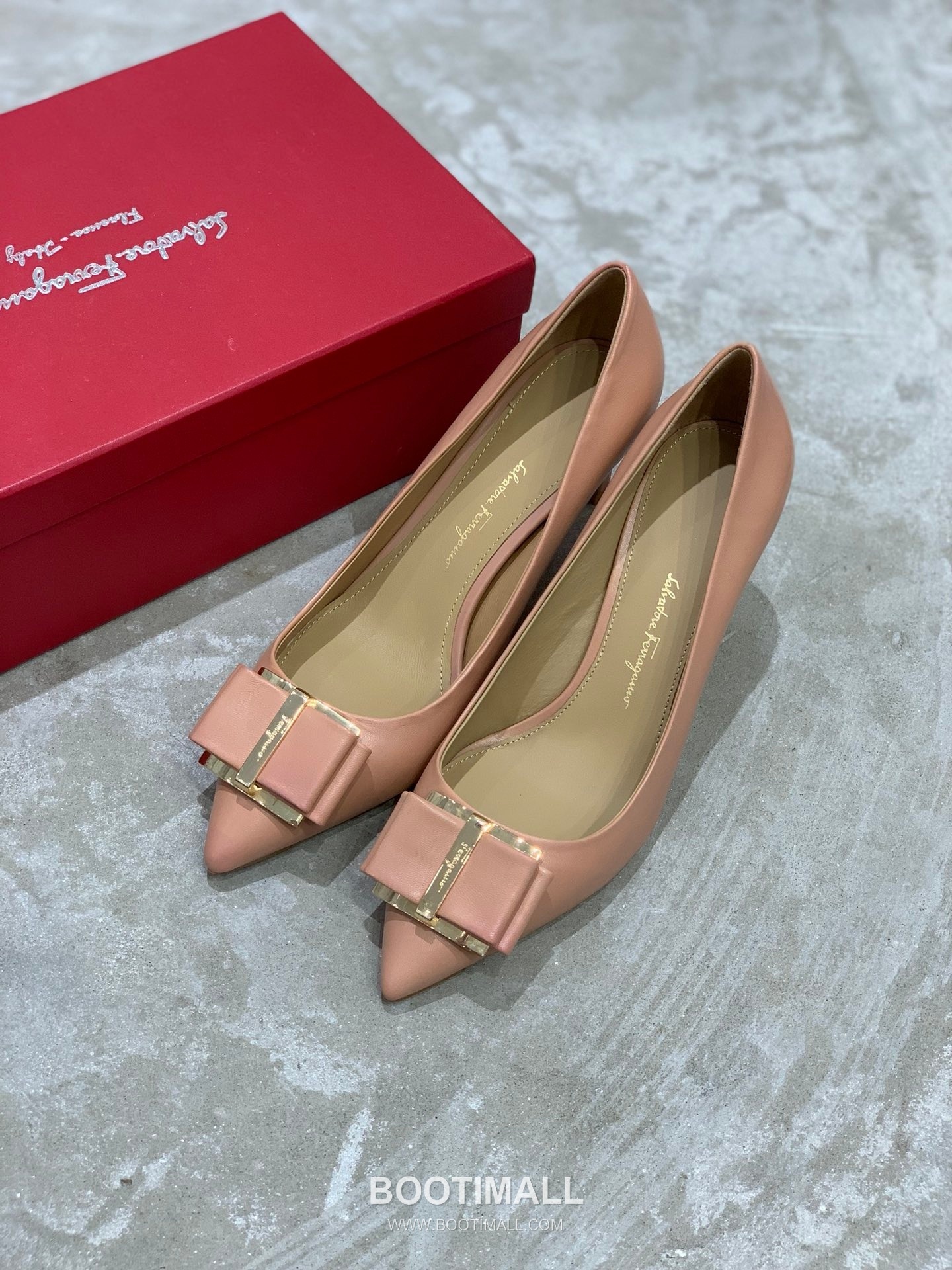 Salvatore Ferragamo Square Toe Calfskin Pump Heels 살바토레 페라가모 스퀘어 토 카프스킨 펌프스 힐 454039 7cm 2