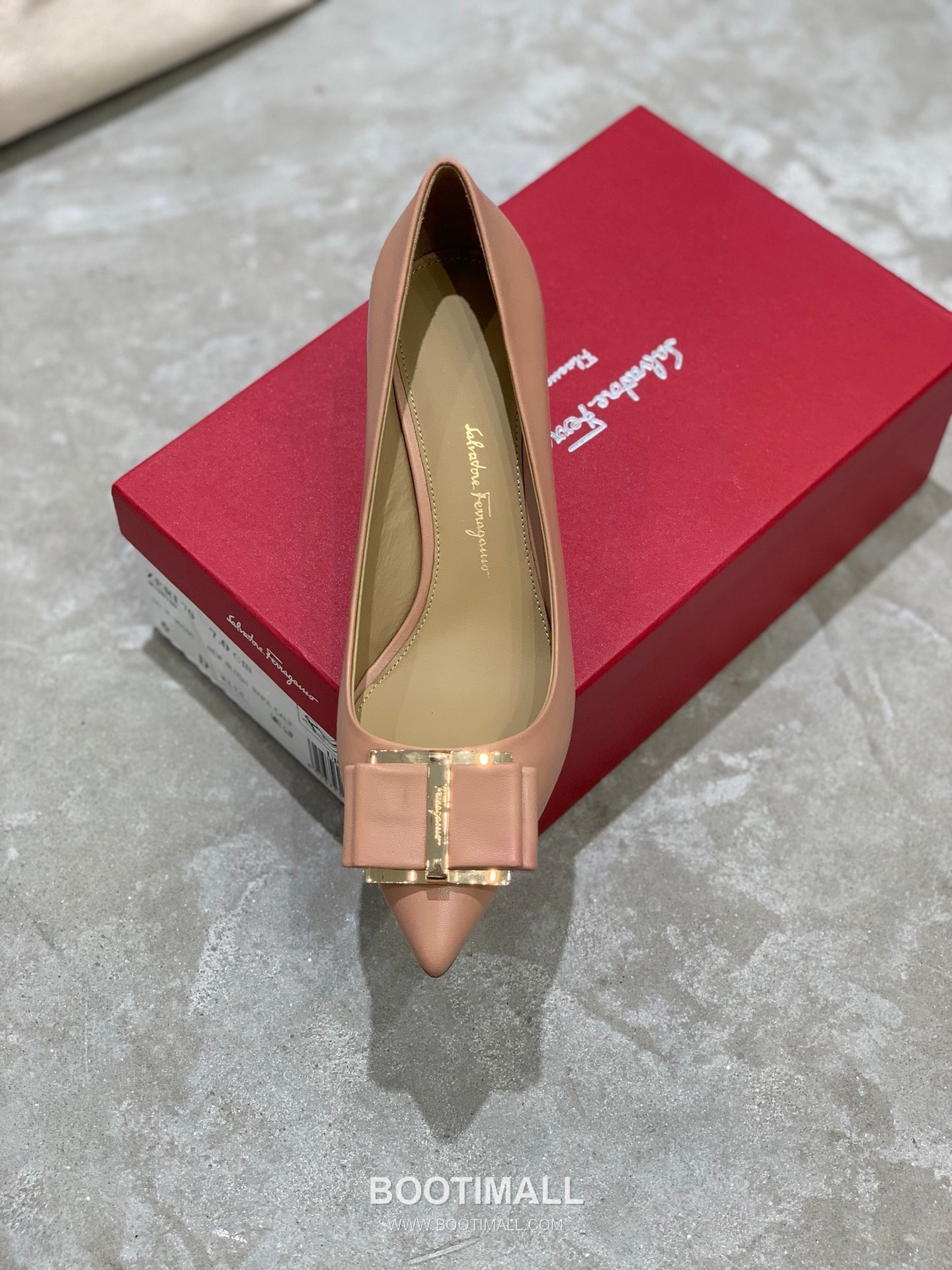 Salvatore Ferragamo Square Toe Calfskin Pump Heels 살바토레 페라가모 스퀘어 토 카프스킨 펌프스 힐 454039 7cm 5