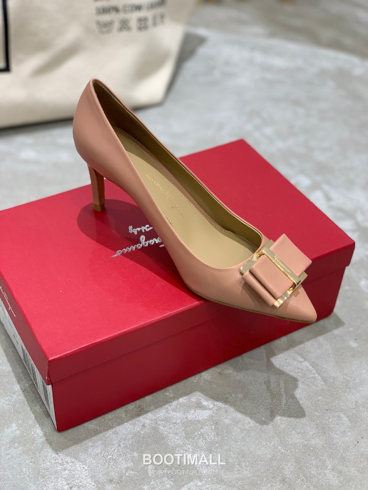 Salvatore Ferragamo Square Toe Calfskin Pump Heels 살바토레 페라가모 스퀘어 토 카프스킨 펌프스 힐 454039 7cm 7