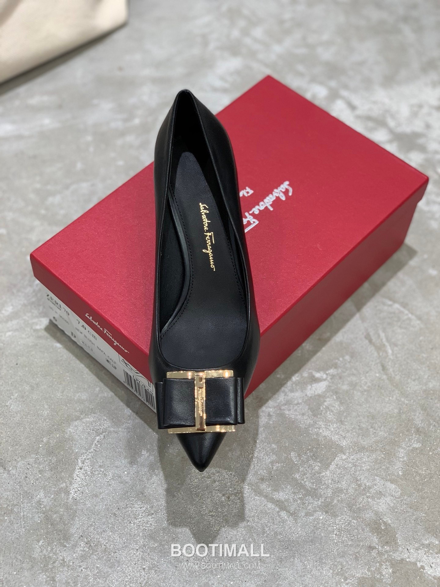 Salvatore Ferragamo Square Toe Calfskin Pump Heels 살바토레 페라가모 스퀘어 토 카프스킨 펌프스 힐 454039 7cm 5
