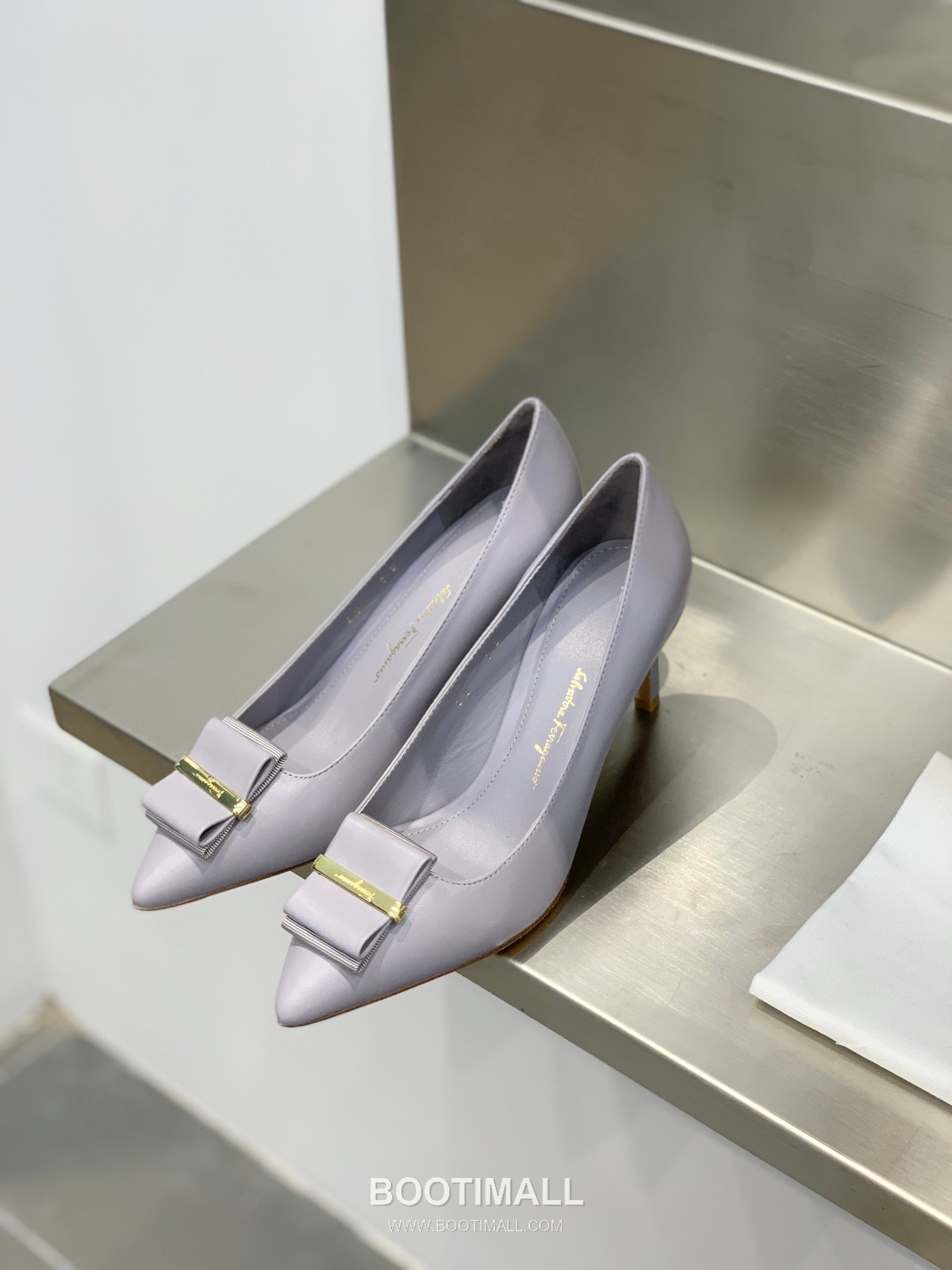 Salvatore Ferragamo Double Bow Pointed Toe Pump Heels 살바토레 페라가모 더블 리본 포인티드 토 펌프스 힐 504845 7cm 1
