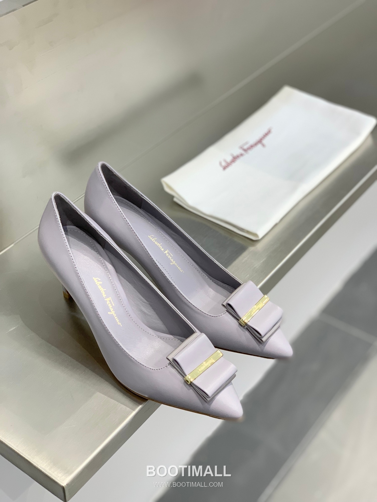 Salvatore Ferragamo Double Bow Pointed Toe Pump Heels 살바토레 페라가모 더블 리본 포인티드 토 펌프스 힐 504845 7cm 2