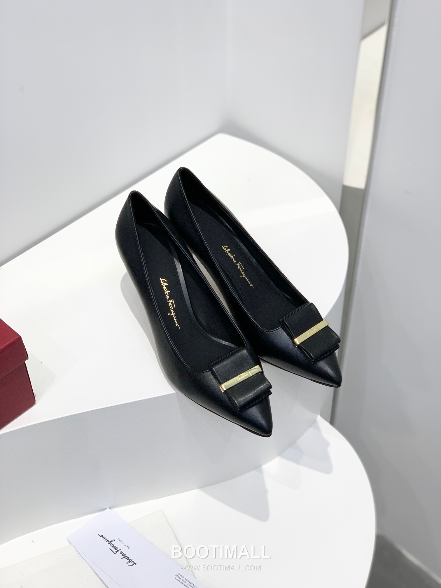Salvatore Ferragamo Double Bow Pointed Toe Pump Heels 살바토레 페라가모 더블 리본 포인티드 토 펌프스 힐 504845 7cm 3