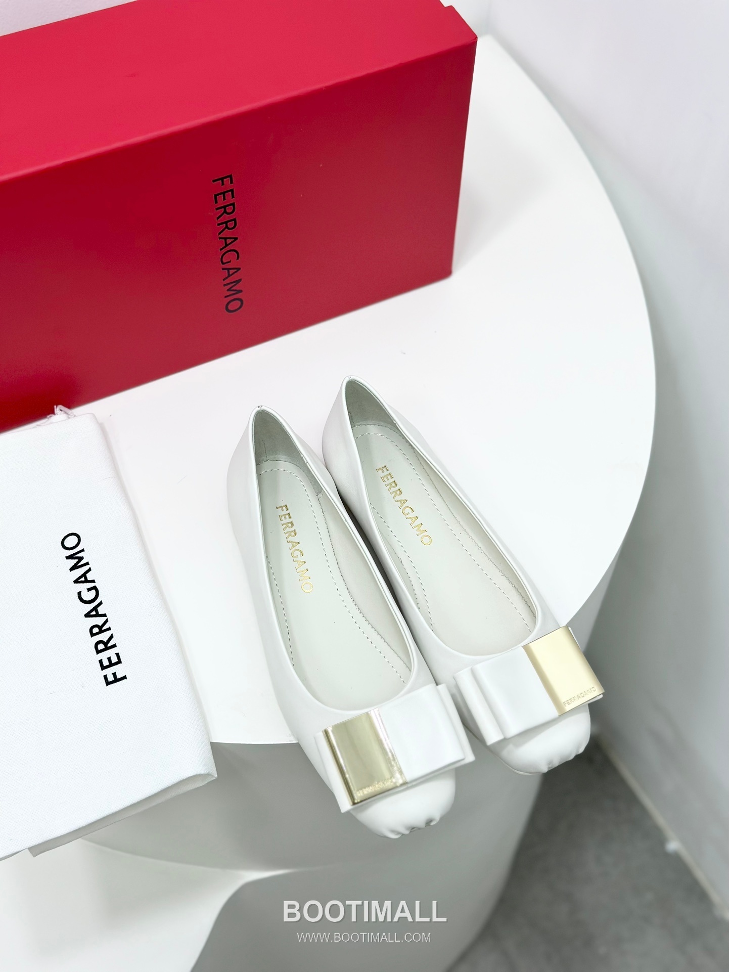 Salvatore Ferragamo Double Bow Nappa Leather Ballet Flats 살바토레 페라가모 더블 리본 나파 레더 발레리나 플랫 454039 3cm 1