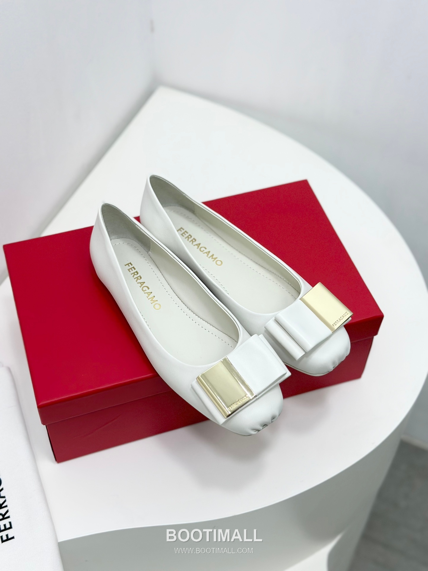 Salvatore Ferragamo Double Bow Nappa Leather Ballet Flats 살바토레 페라가모 더블 리본 나파 레더 발레리나 플랫 454039 3cm 4