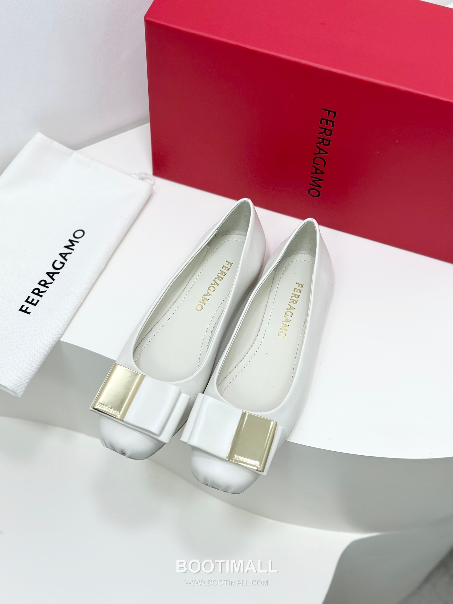 Salvatore Ferragamo Double Bow Nappa Leather Ballet Flats 살바토레 페라가모 더블 리본 나파 레더 발레리나 플랫 454039 3cm 5