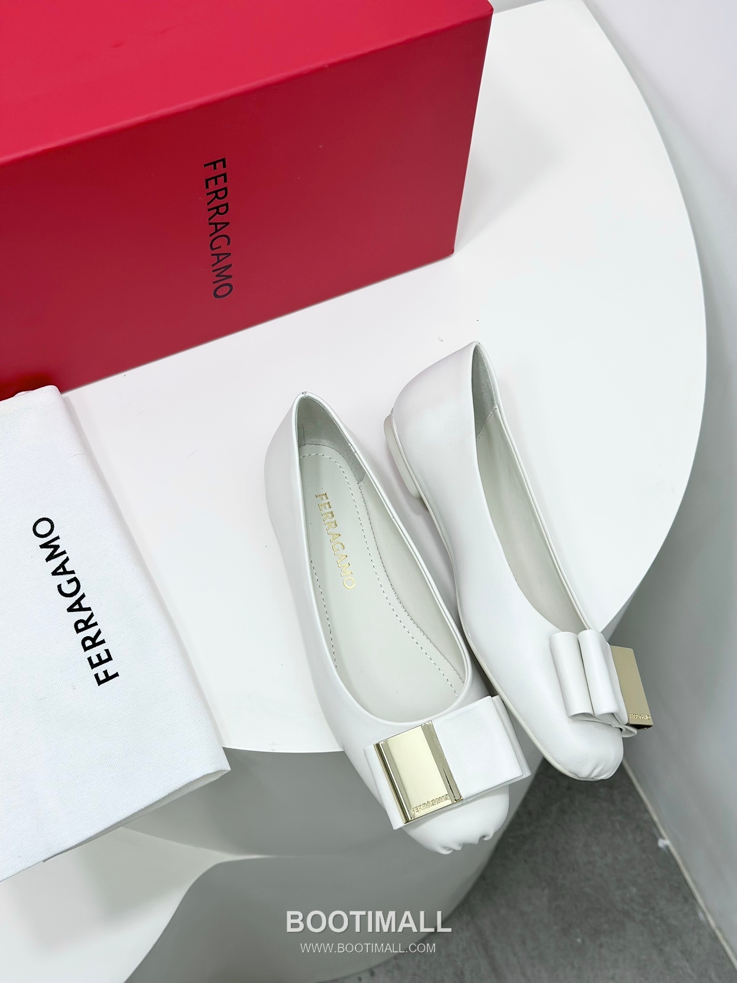 Salvatore Ferragamo Double Bow Nappa Leather Ballet Flats 살바토레 페라가모 더블 리본 나파 레더 발레리나 플랫 454039 3cm 6