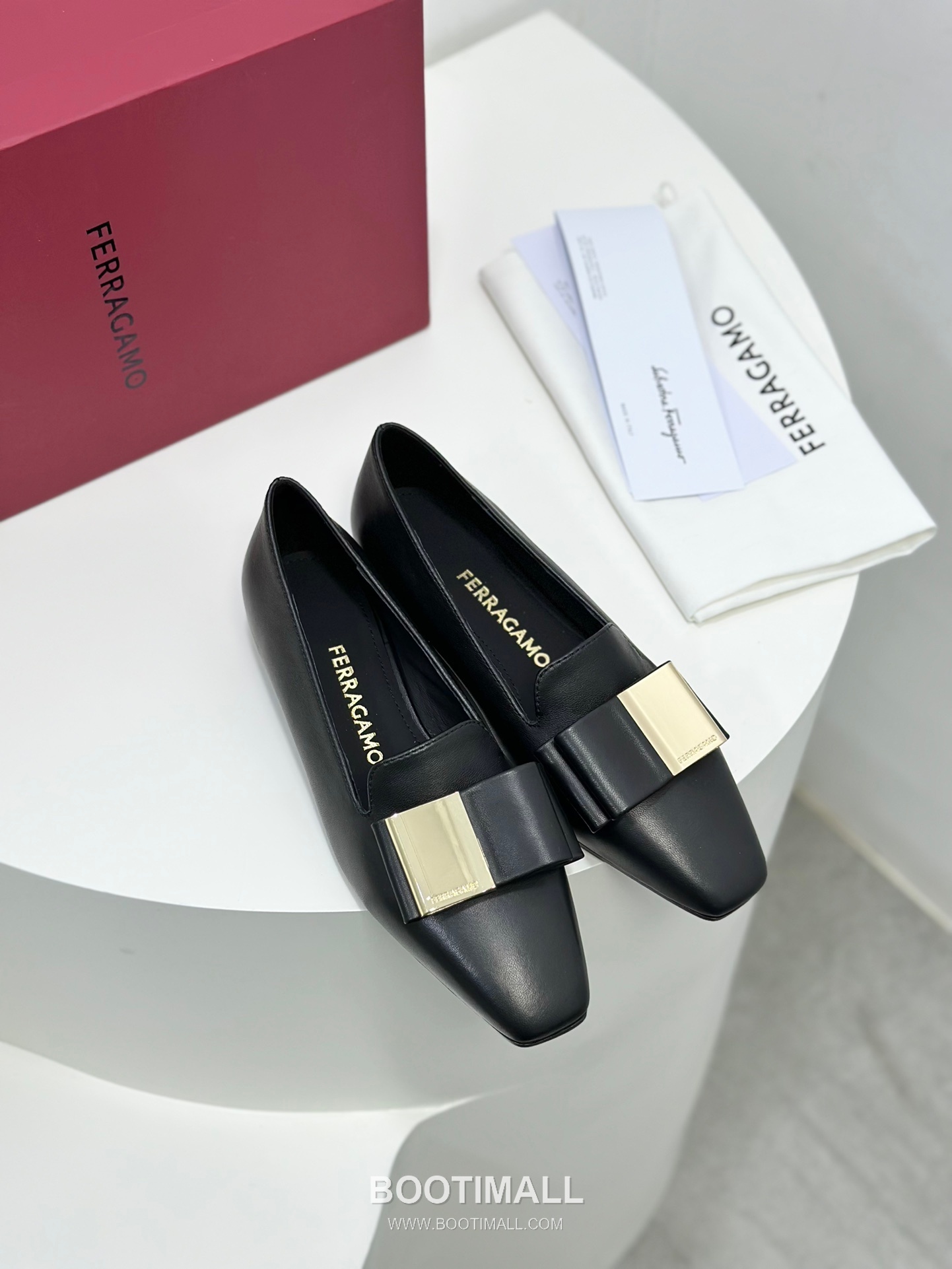 Salvatore Ferragamo Double Bow Nappa Leather Moccasin Loafers 살바토레 페라가모 더블 리본 나파 레더 모카신 로퍼 504845 3cm 3
