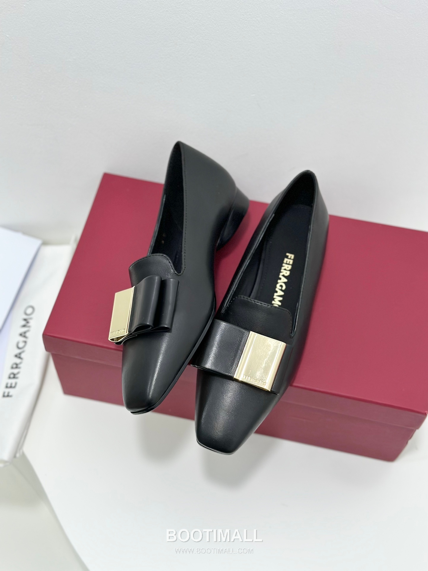 Salvatore Ferragamo Double Bow Nappa Leather Moccasin Loafers 살바토레 페라가모 더블 리본 나파 레더 모카신 로퍼 504845 3cm 4