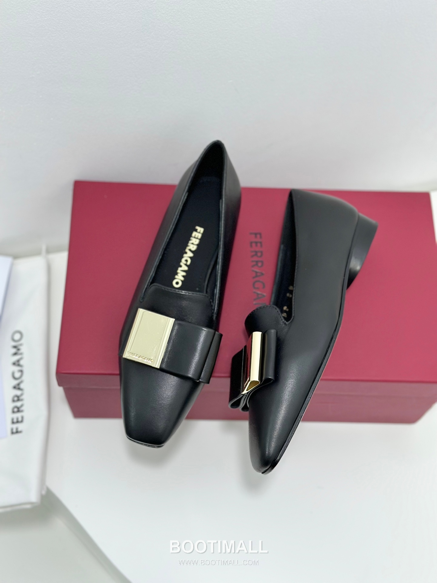 Salvatore Ferragamo Double Bow Nappa Leather Moccasin Loafers 살바토레 페라가모 더블 리본 나파 레더 모카신 로퍼 504845 3cm 5