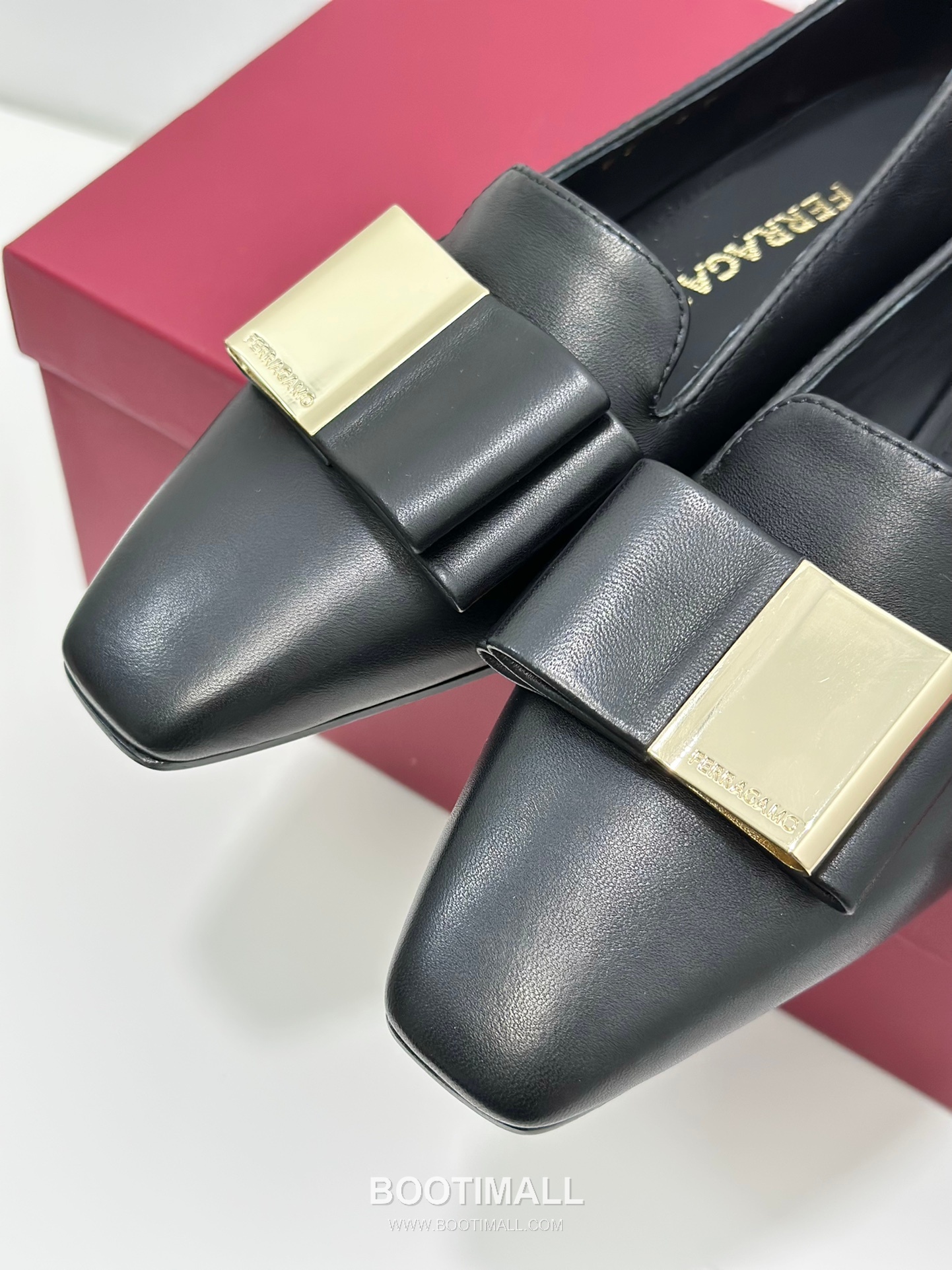 Salvatore Ferragamo Double Bow Nappa Leather Moccasin Loafers 살바토레 페라가모 더블 리본 나파 레더 모카신 로퍼 504845 3cm 8