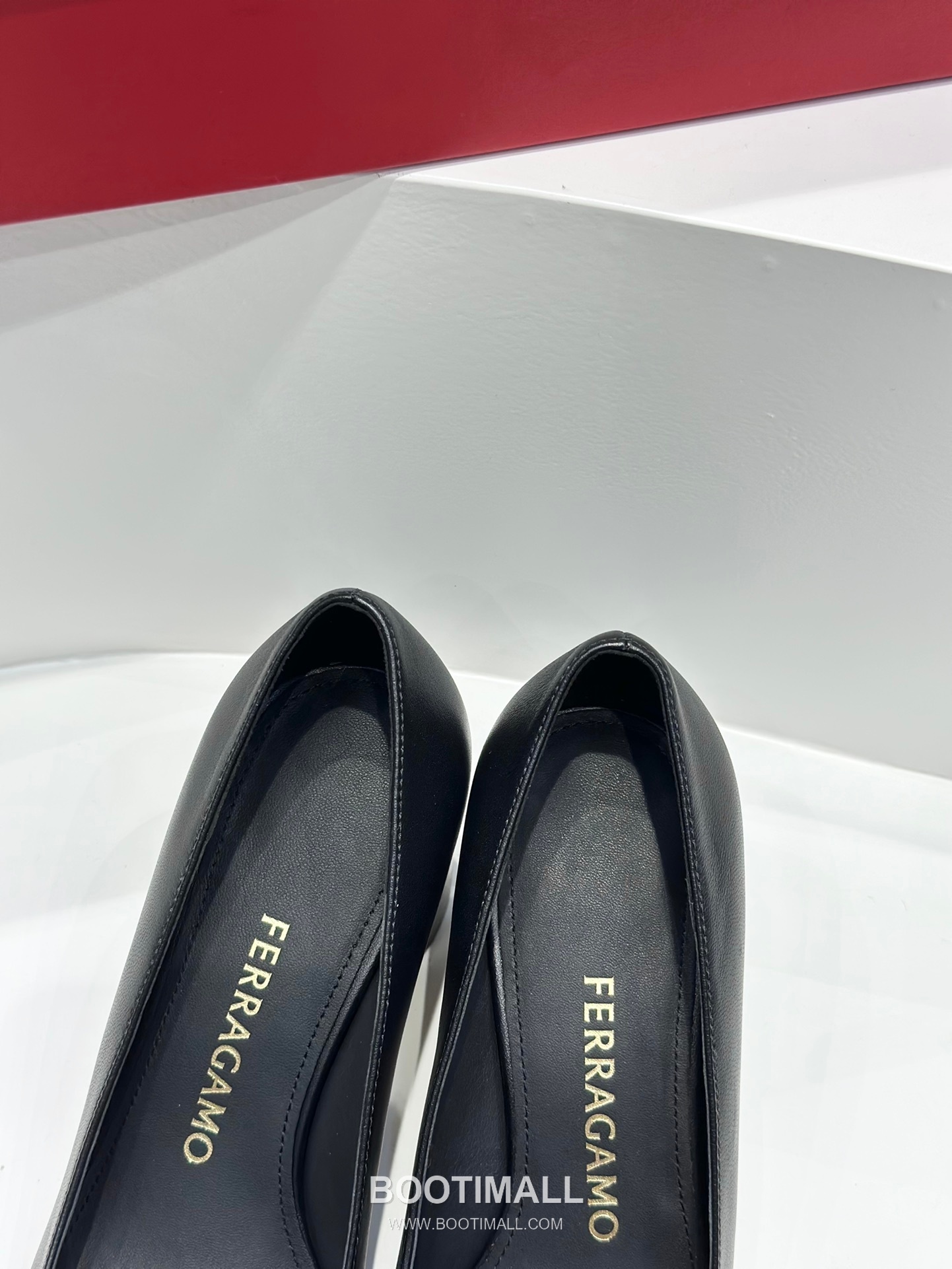 Salvatore Ferragamo Double Bow Nappa Leather Block Heel Pumps 살바토레 페라가모 더블 리본 나파 레더 블록 힐 펌프스 504845 6cm 9