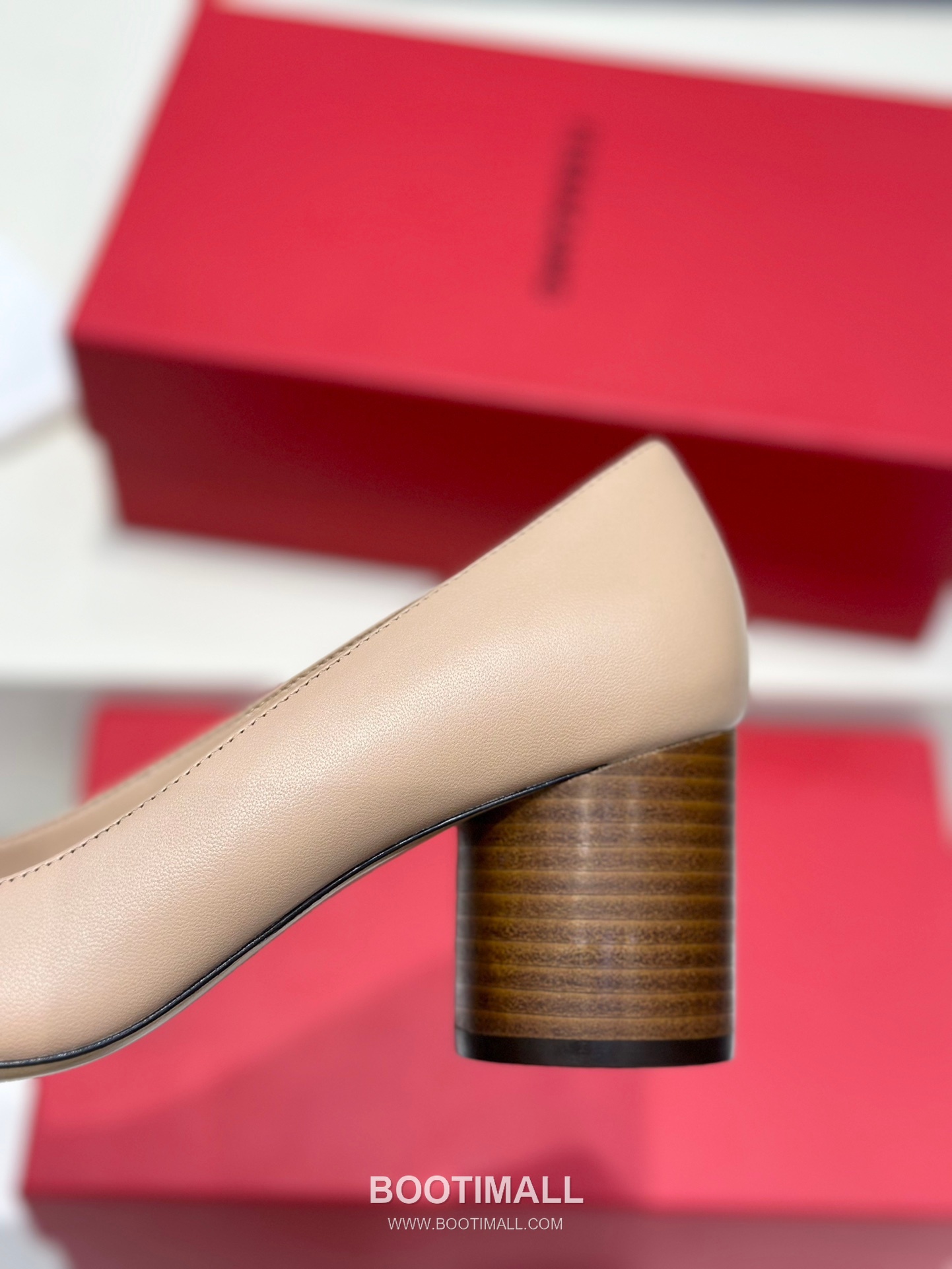 Salvatore Ferragamo Double Bow Nappa Leather Block Heel Pumps 살바토레 페라가모 더블 리본 나파 레더 블록 힐 펌프스 504845 6cm 8