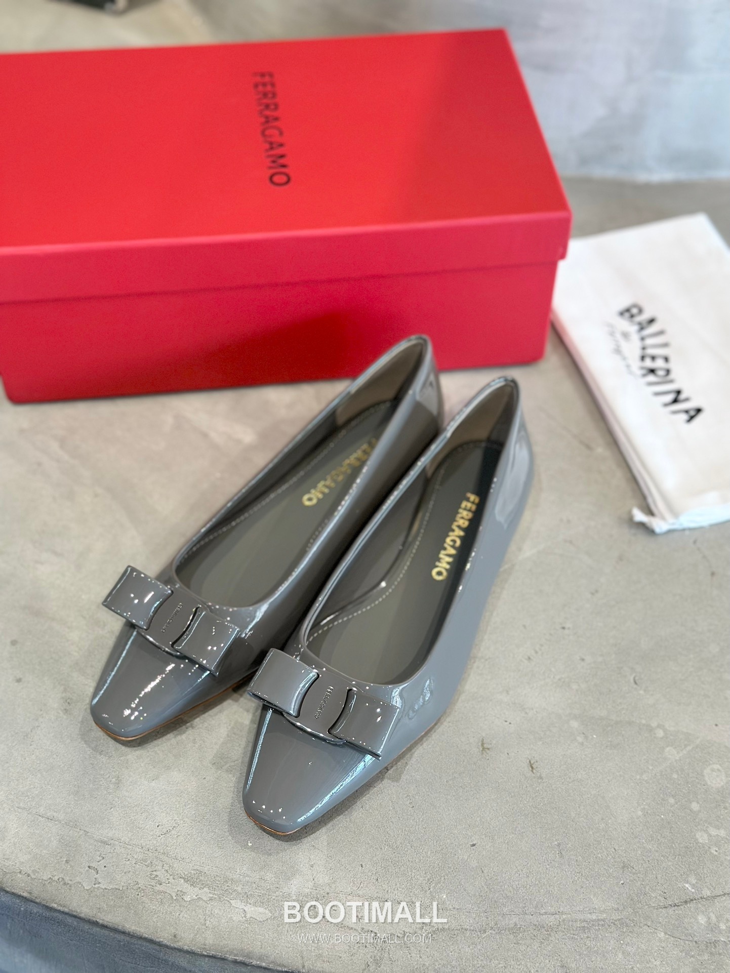Salvatore Ferragamo Vara Bow Square Toe Ballet Flats 살바토레 페라가모 바라 리본 스퀘어 토 발레리나 플랫 504845 2cm 3