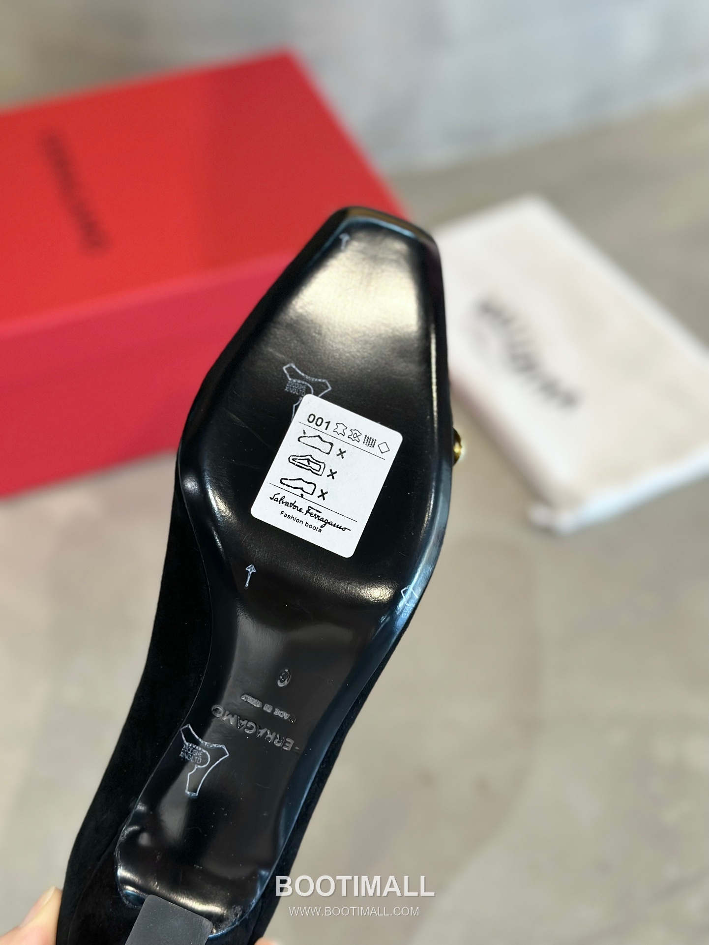 Salvatore Ferragamo Asymmetric Bow Lambskin Pump Heels 살바토레 페라가모 비대칭 리본 램스킨 펌프스 힐 504845 7cm 9