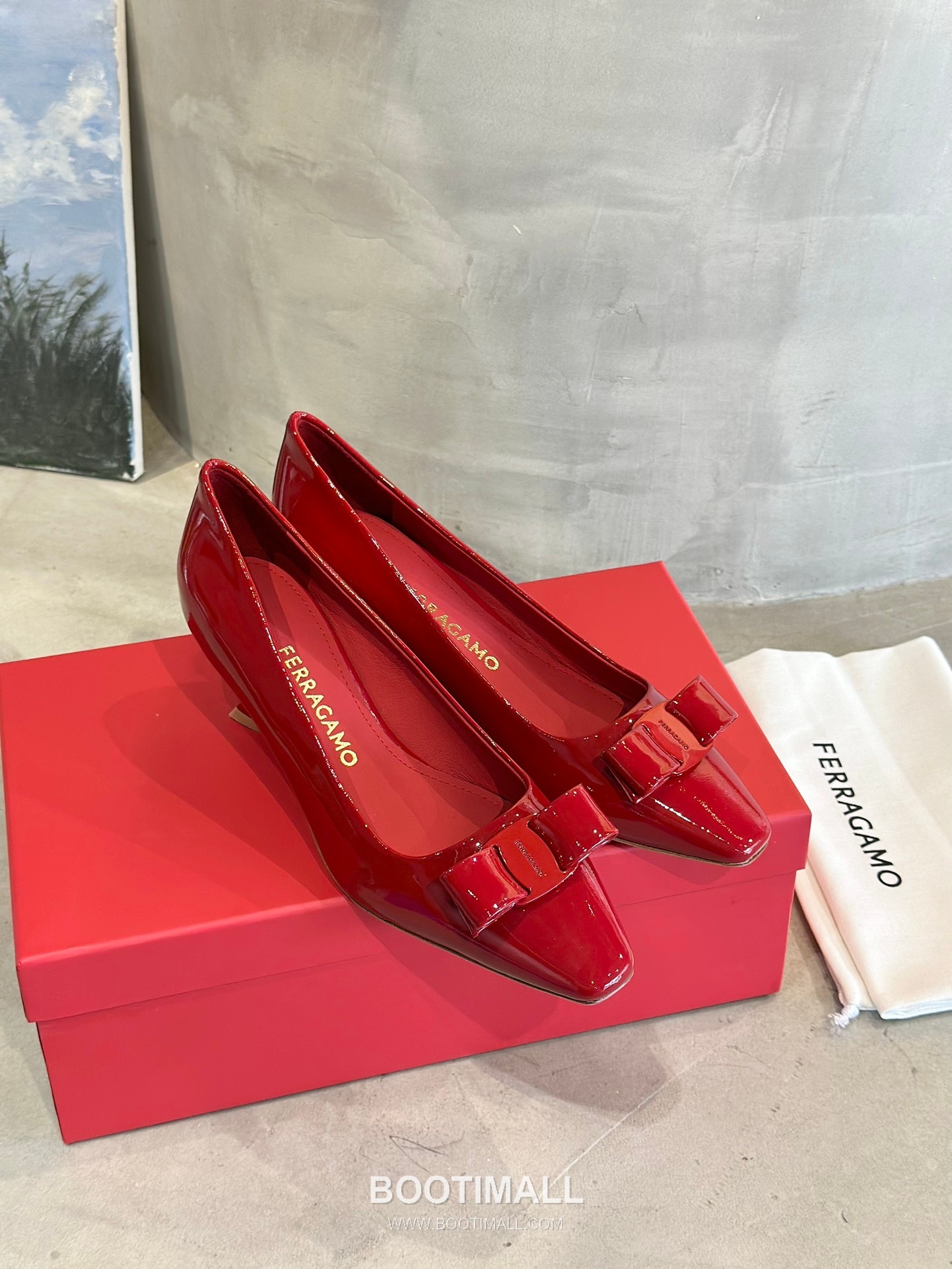Salvatore Ferragamo Vara Bow Patent Leather Pump Heels 살바토레 페라가모 바라 리본 페이턴트 레더 펌프스 힐 504845 7cm 5