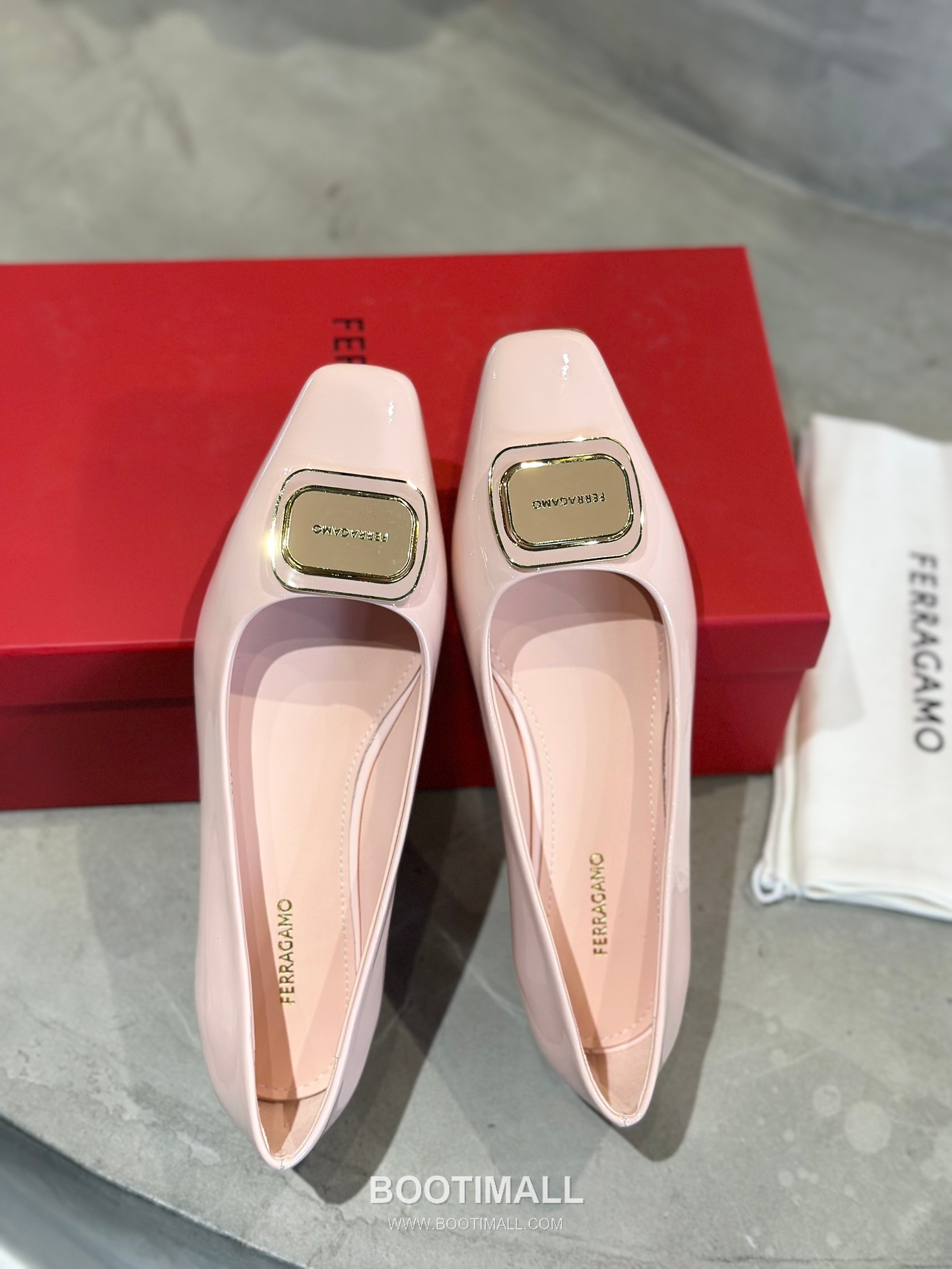 Salvatore Ferragamo Gancini Patent Leather Ballet Flats 살바토레 페라가모 간치니 페이턴트 레더 발레리나 플랫 504845 2cm 1