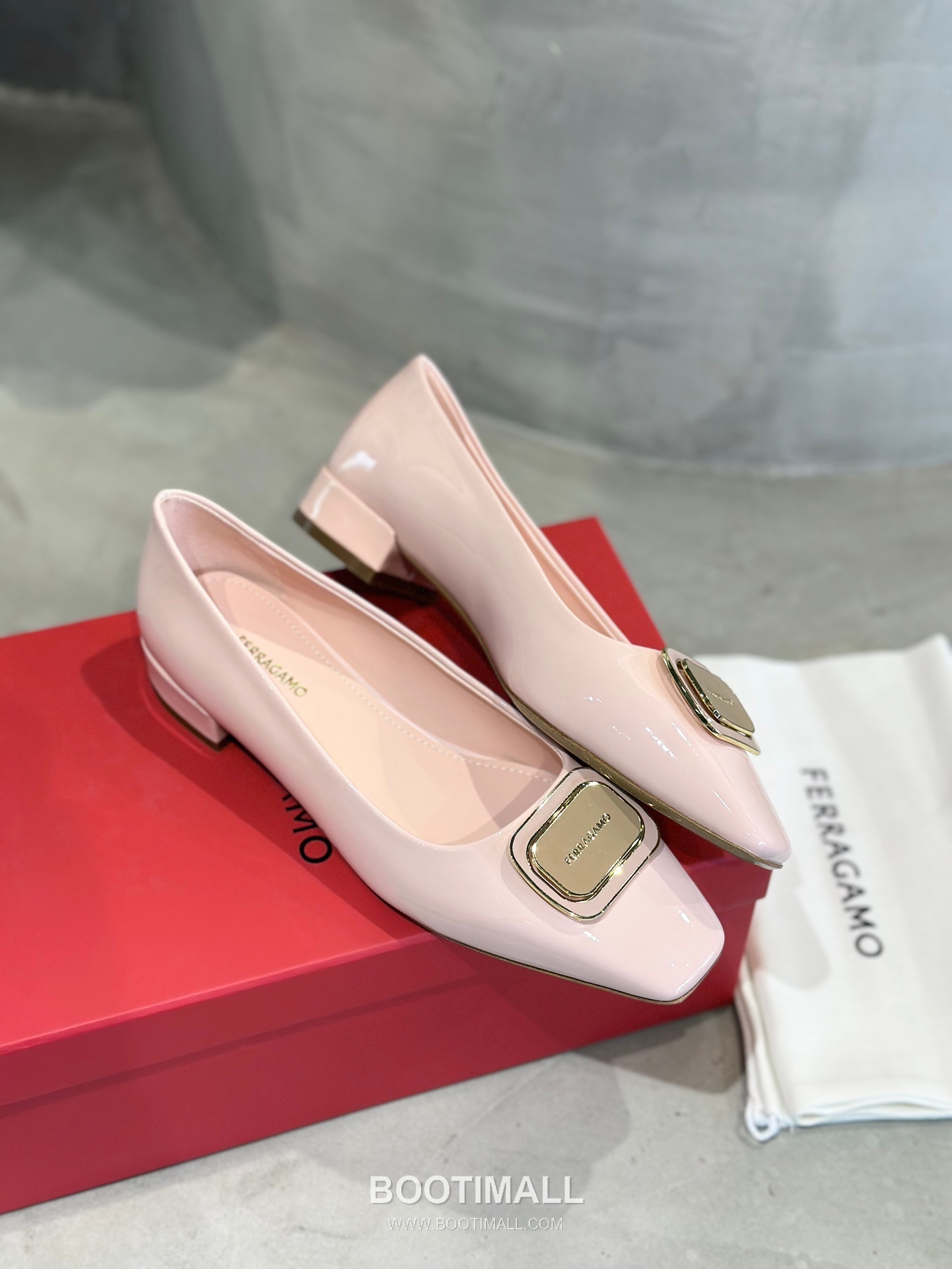 Salvatore Ferragamo Gancini Patent Leather Ballet Flats 살바토레 페라가모 간치니 페이턴트 레더 발레리나 플랫 504845 2cm 3