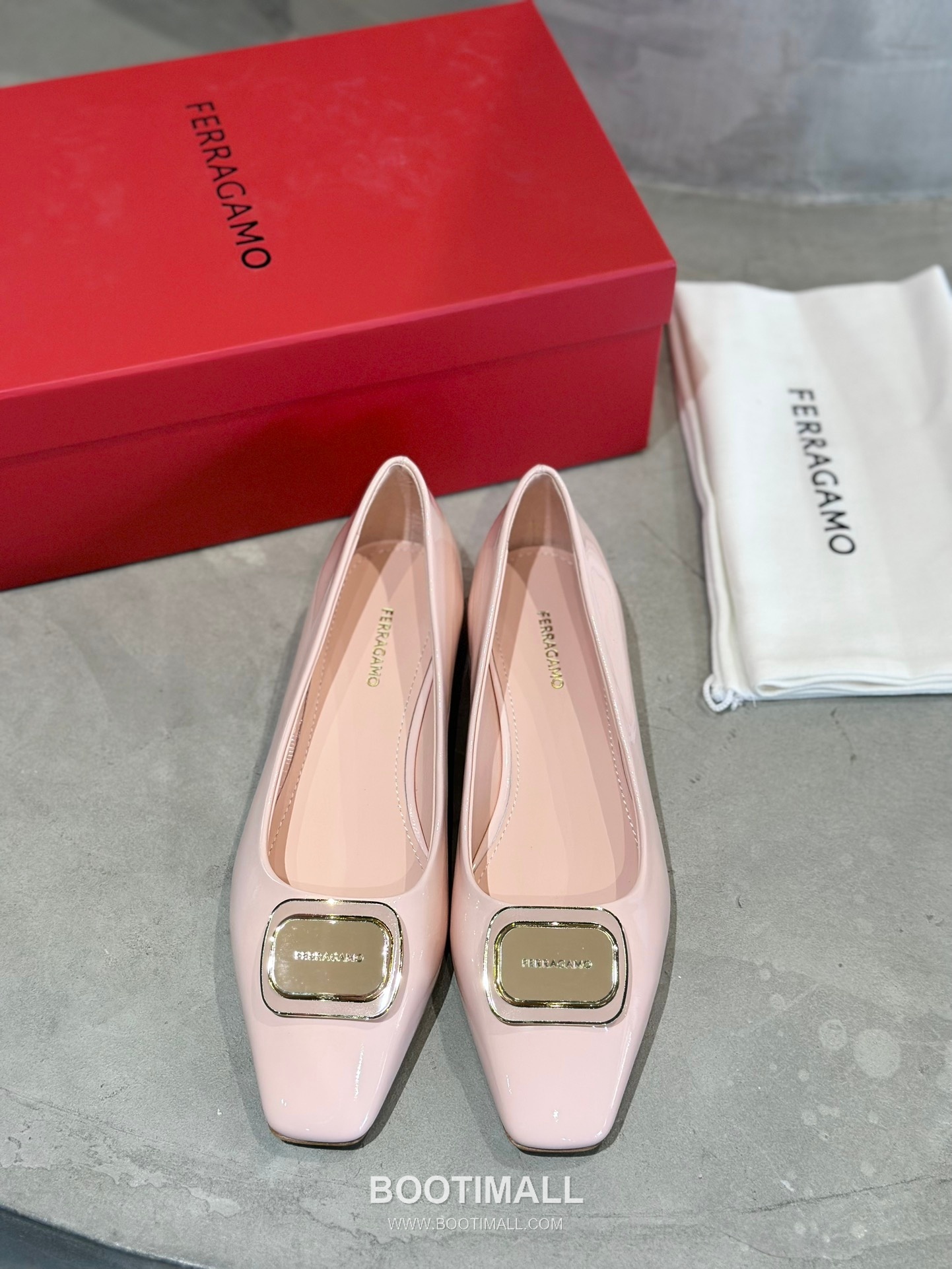 Salvatore Ferragamo Gancini Patent Leather Ballet Flats 살바토레 페라가모 간치니 페이턴트 레더 발레리나 플랫 504845 2cm 4