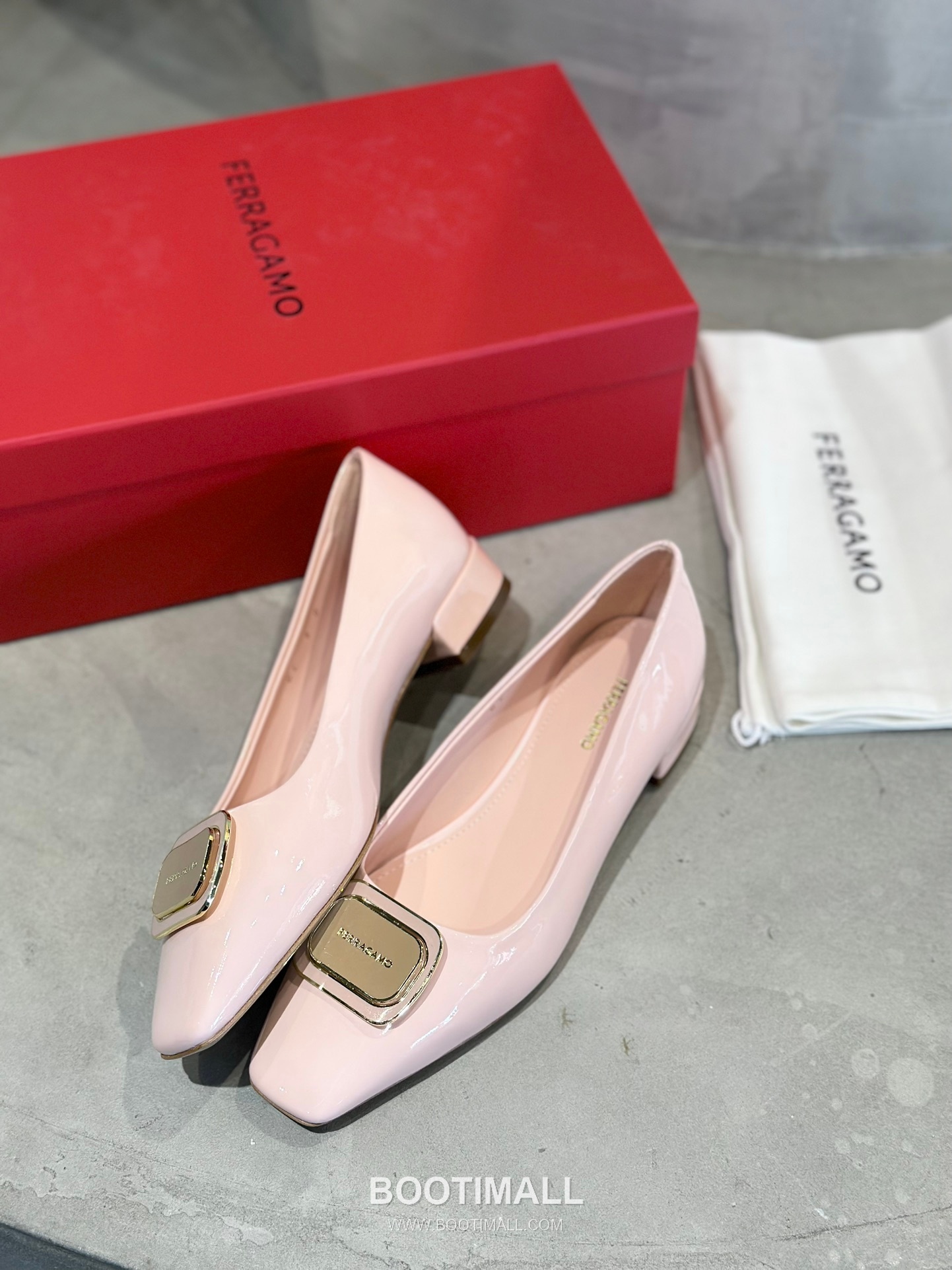 Salvatore Ferragamo Gancini Patent Leather Ballet Flats 살바토레 페라가모 간치니 페이턴트 레더 발레리나 플랫 504845 2cm 5