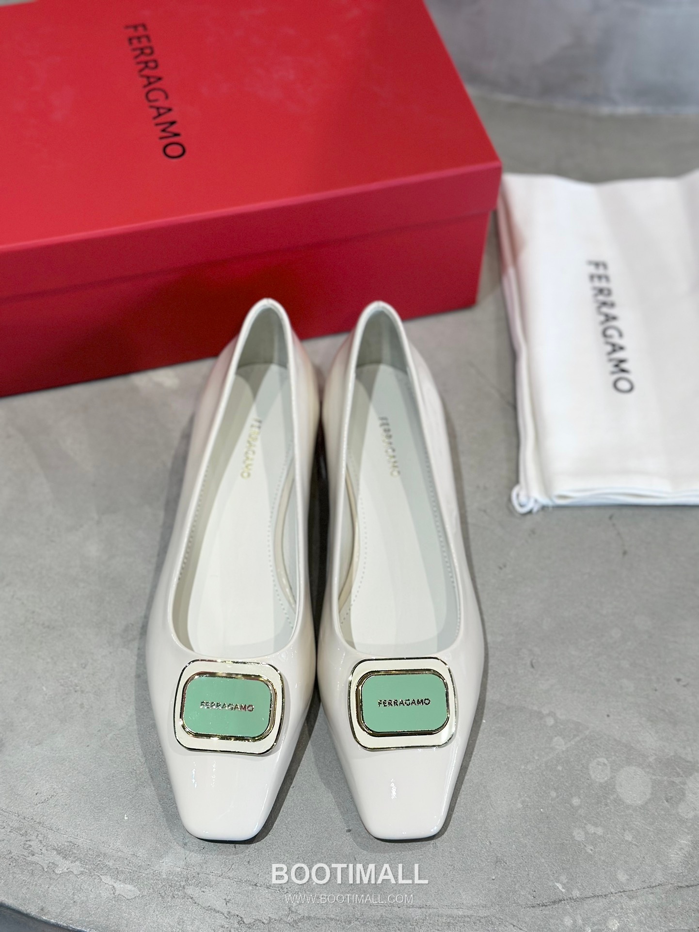 Salvatore Ferragamo Gancini Patent Leather Ballet Flats 살바토레 페라가모 간치니 페이턴트 레더 발레리나 플랫 504845 2cm 4