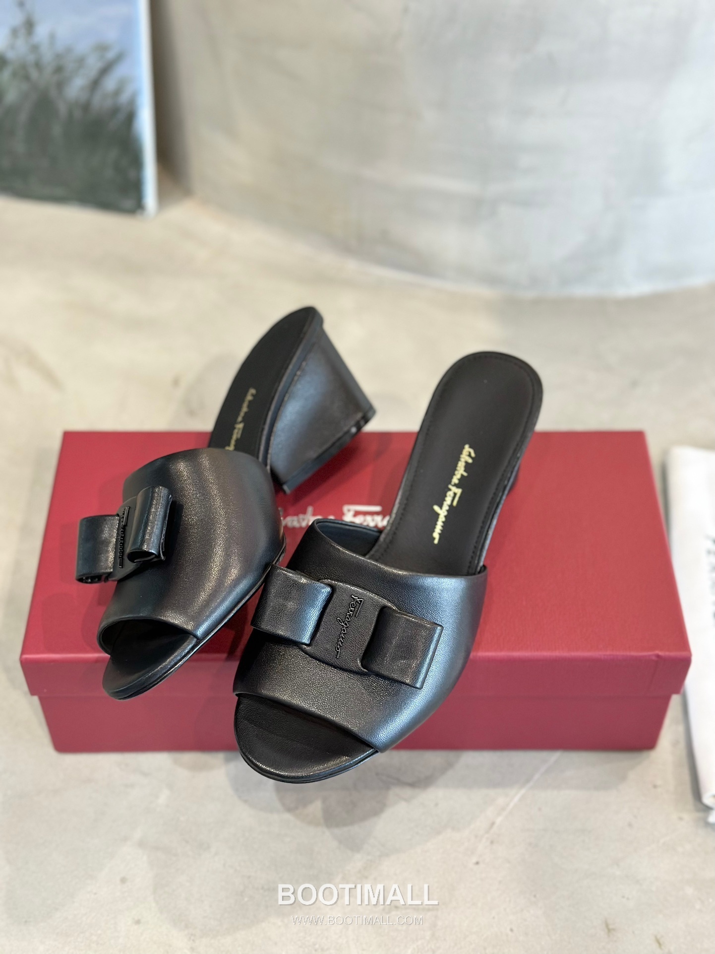 Salvatore Ferragamo Viva Bow Nappa Leather Sandals 살바토레 페라가모 비바 리본 나파 레더 샌들 454039 6cm 6