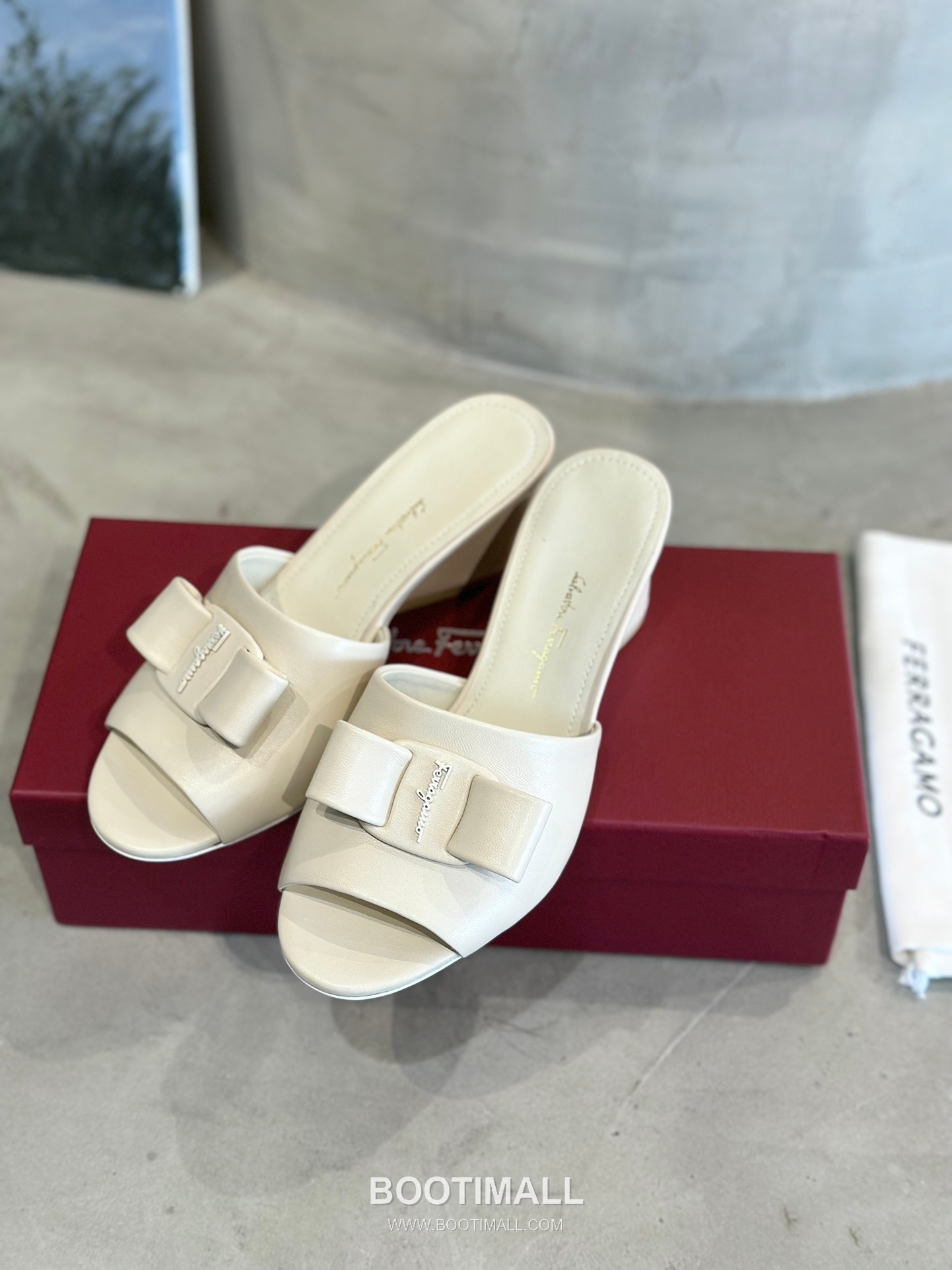 Salvatore Ferragamo Viva Bow Nappa Leather Sandals 살바토레 페라가모 비바 리본 나파 레더 샌들 454039 6cm 4