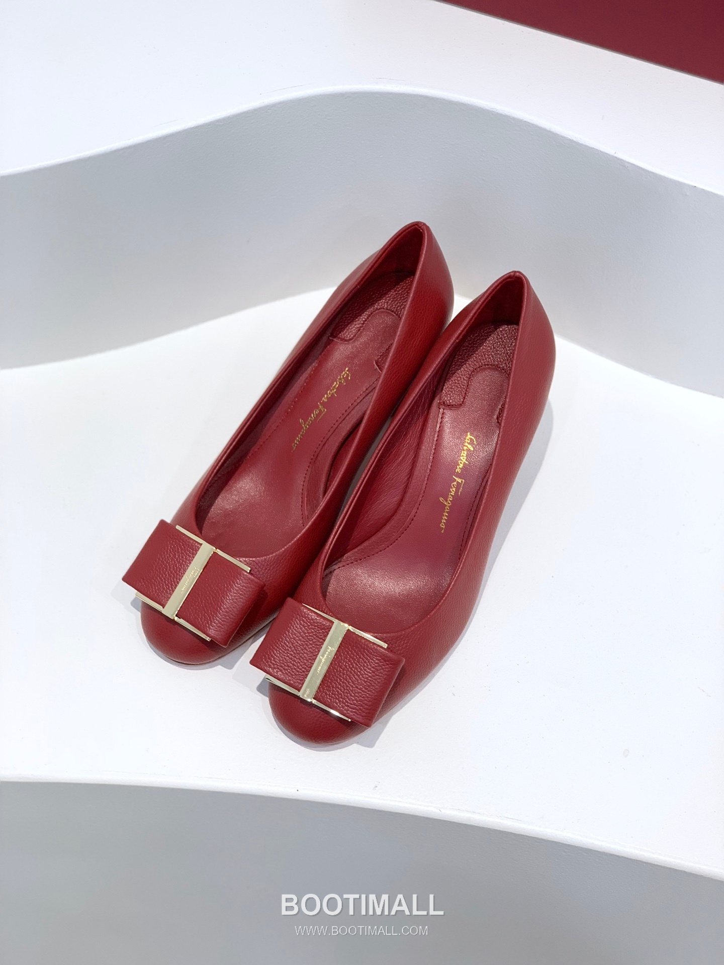 Salvatore Ferragamo Vara Bow Velvet Mid Heel Pumps 살바토레 페라가모 바라 리본 벨벳 미들 힐 펌프스 504845 5cm 2
