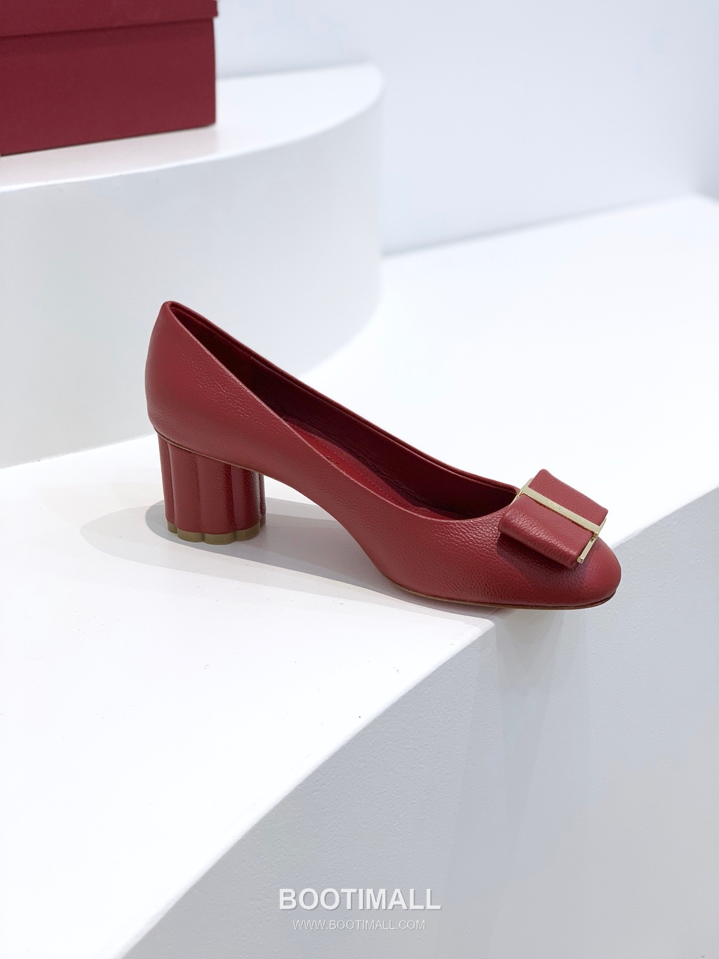 Salvatore Ferragamo Vara Bow Velvet Mid Heel Pumps 살바토레 페라가모 바라 리본 벨벳 미들 힐 펌프스 504845 5cm 5