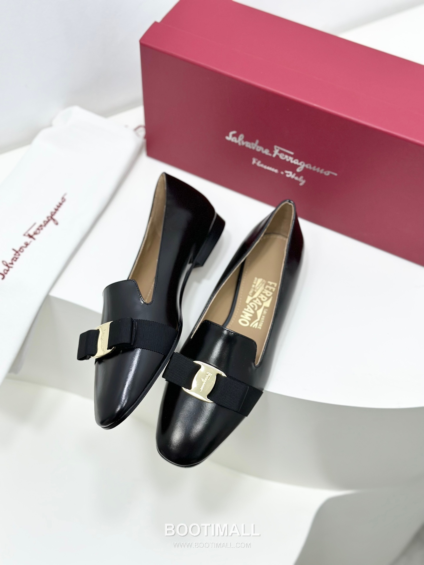 Salvatore Ferragamo Vara Bow Leather Loafer Flats 살바토레 페라가모 바라 리본 레더 로퍼 플랫 504845 1cm 2