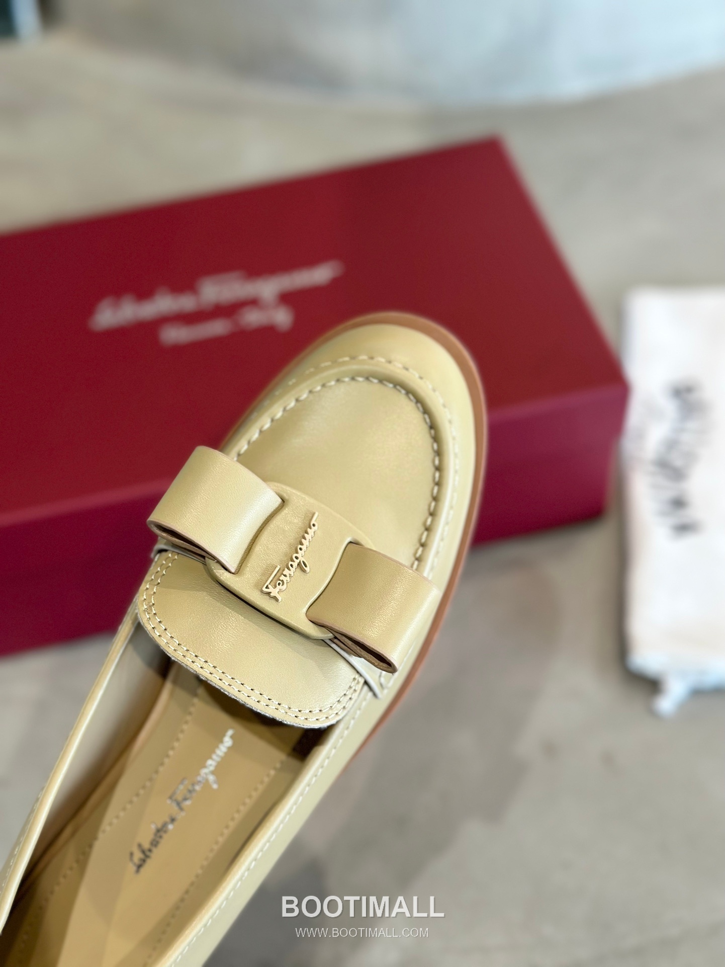 Salvatore Ferragamo Viva Bow Leather Loafer Flats 살바토레 페라가모 비바 리본 레더 로퍼 플랫 555048 2cm 7