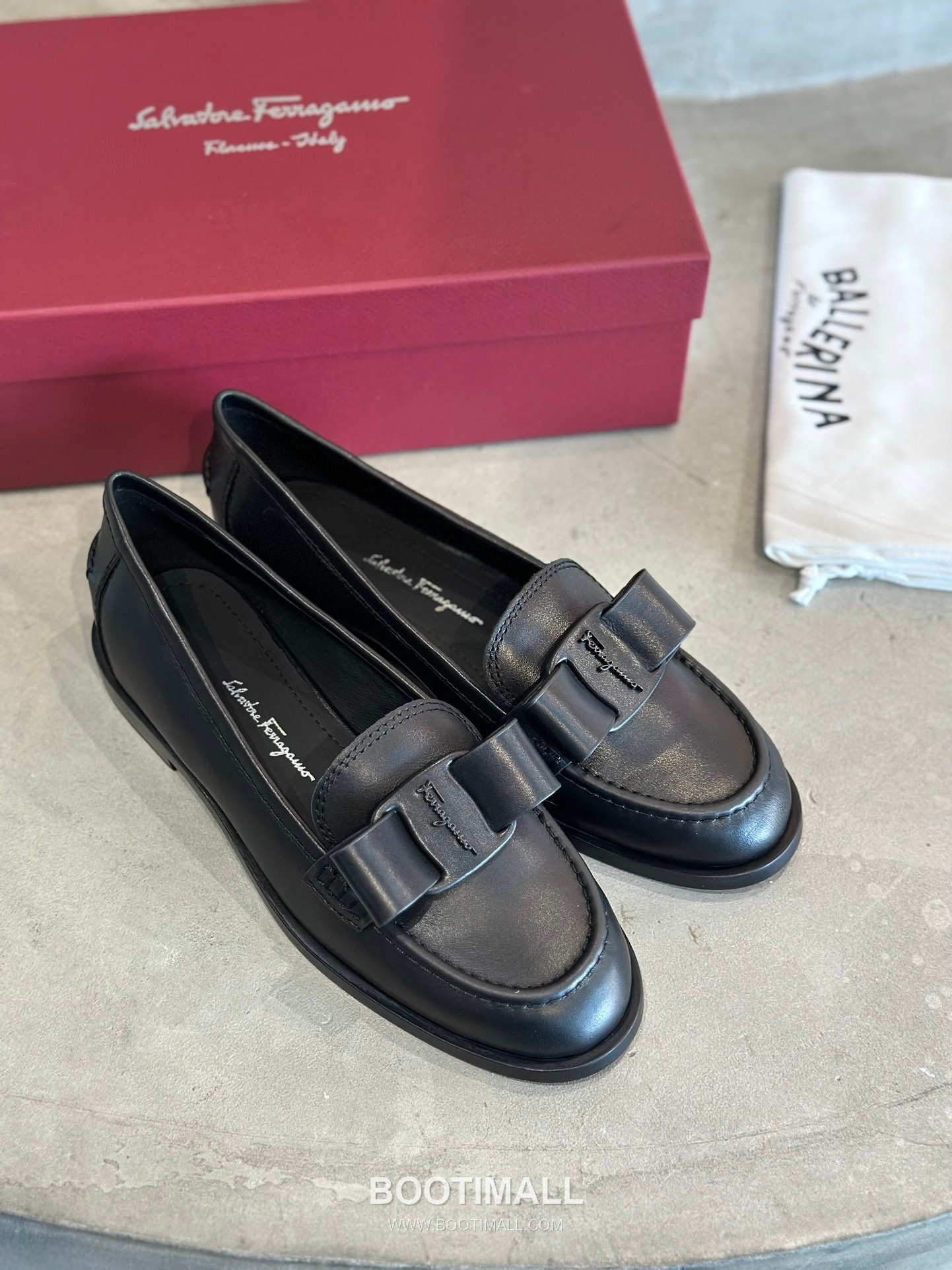 Salvatore Ferragamo Viva Bow Leather Loafer Flats 살바토레 페라가모 비바 리본 레더 로퍼 플랫 555048 2cm 3