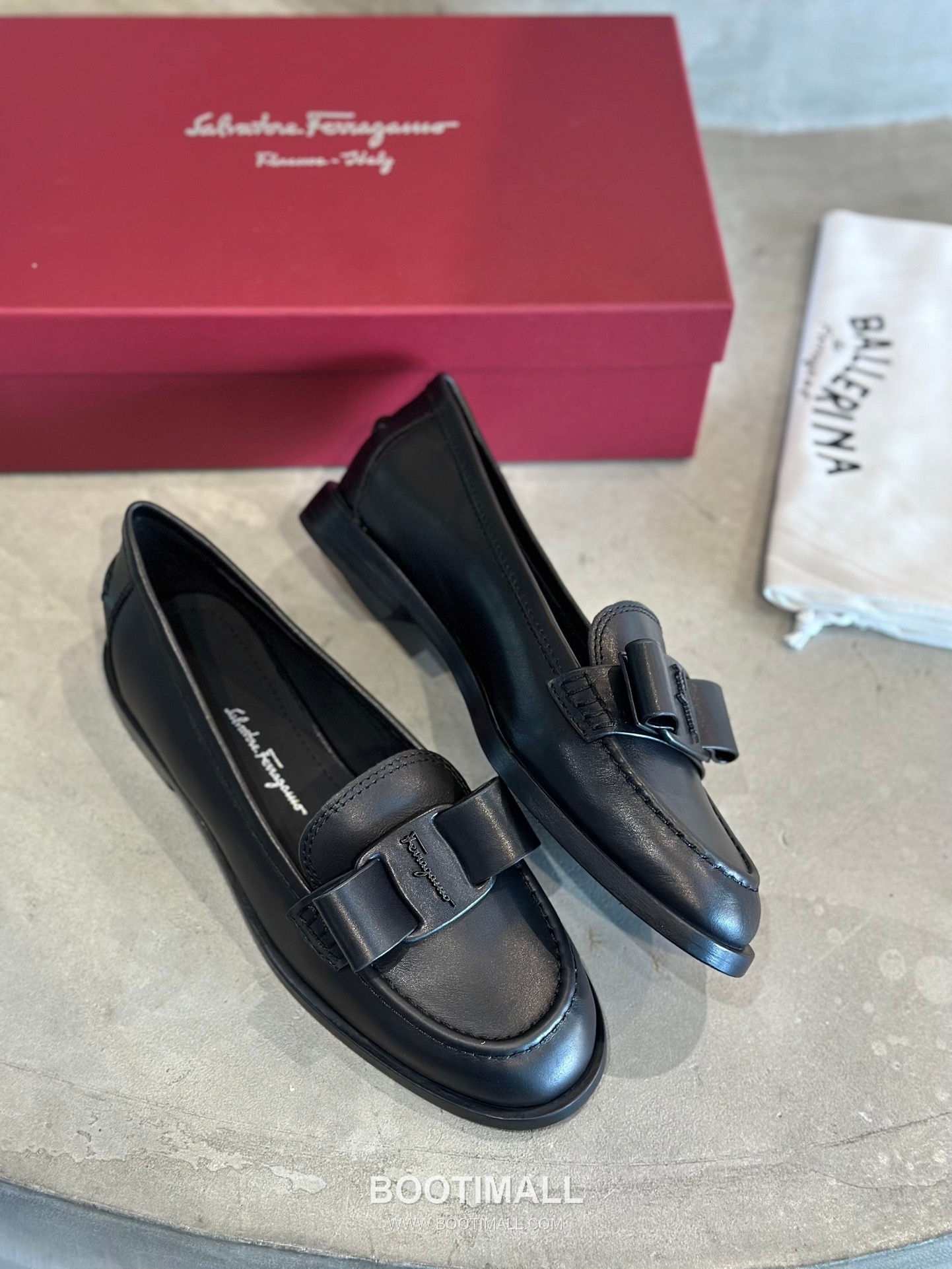 Salvatore Ferragamo Viva Bow Leather Loafer Flats 살바토레 페라가모 비바 리본 레더 로퍼 플랫 555048 2cm 4