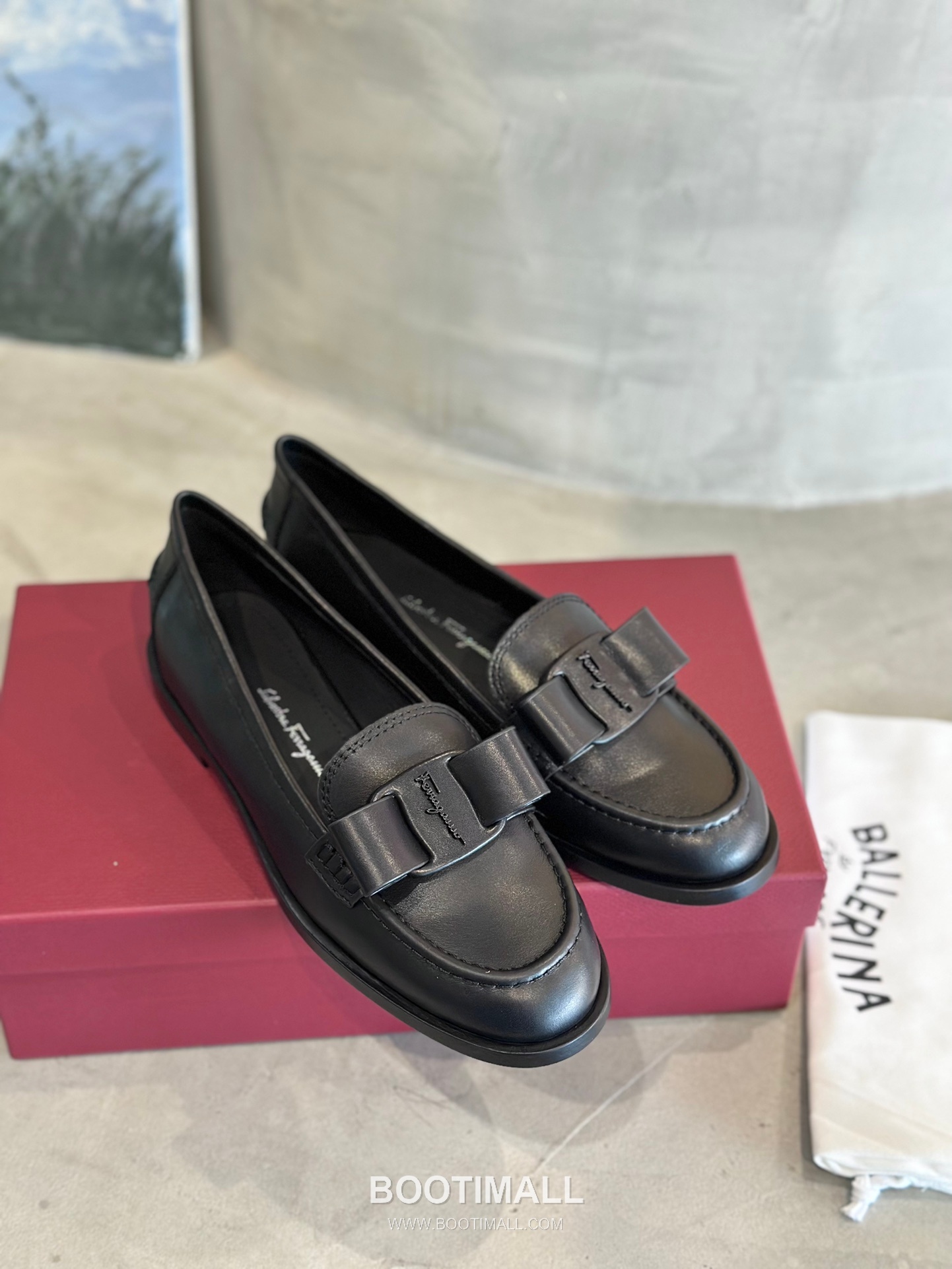 Salvatore Ferragamo Viva Bow Leather Loafer Flats 살바토레 페라가모 비바 리본 레더 로퍼 플랫 555048 2cm 5