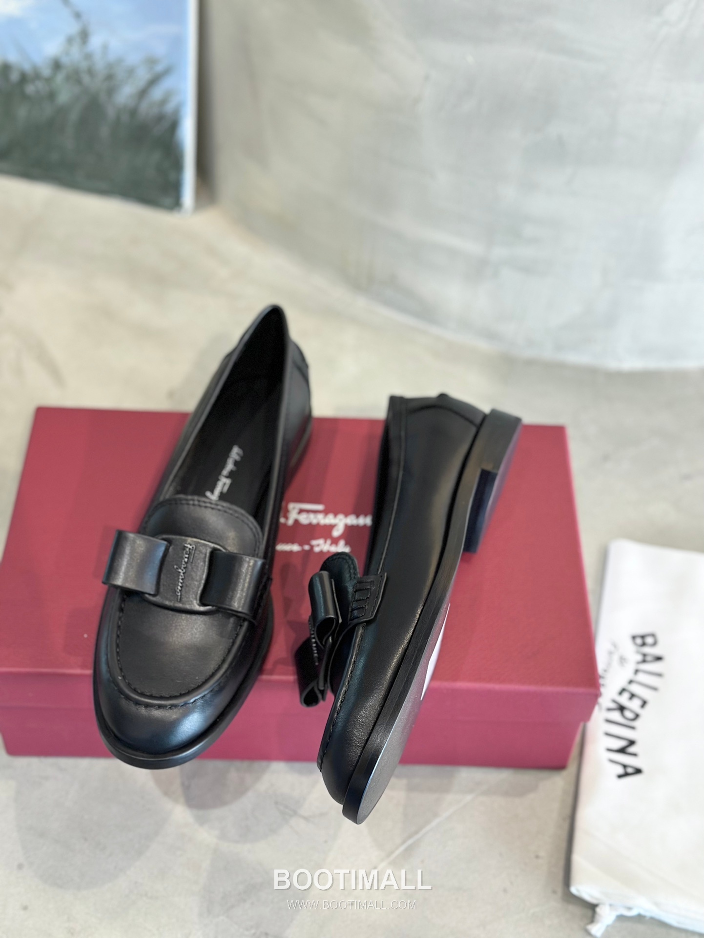 Salvatore Ferragamo Viva Bow Leather Loafer Flats 살바토레 페라가모 비바 리본 레더 로퍼 플랫 555048 2cm 6
