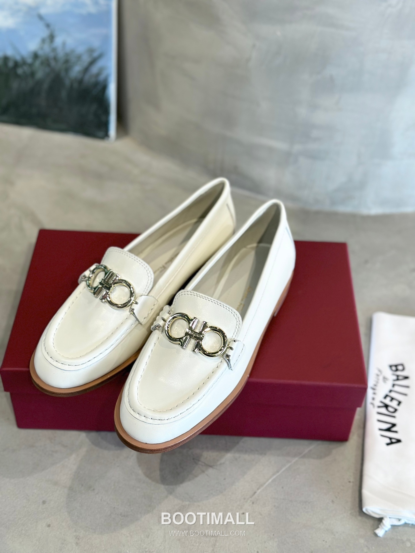 Salvatore Ferragamo Gancini Goatskin Leather Loafer Flats 살바토레 페라가모 간치니 고트스킨 레더 로퍼 플랫 555048 2cm 4