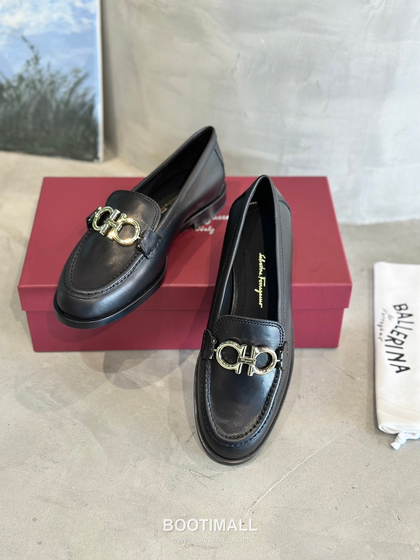 Salvatore Ferragamo Gancini Goatskin Leather Loafer Flats 살바토레 페라가모 간치니 고트스킨 레더 로퍼 플랫 555048 2cm 3