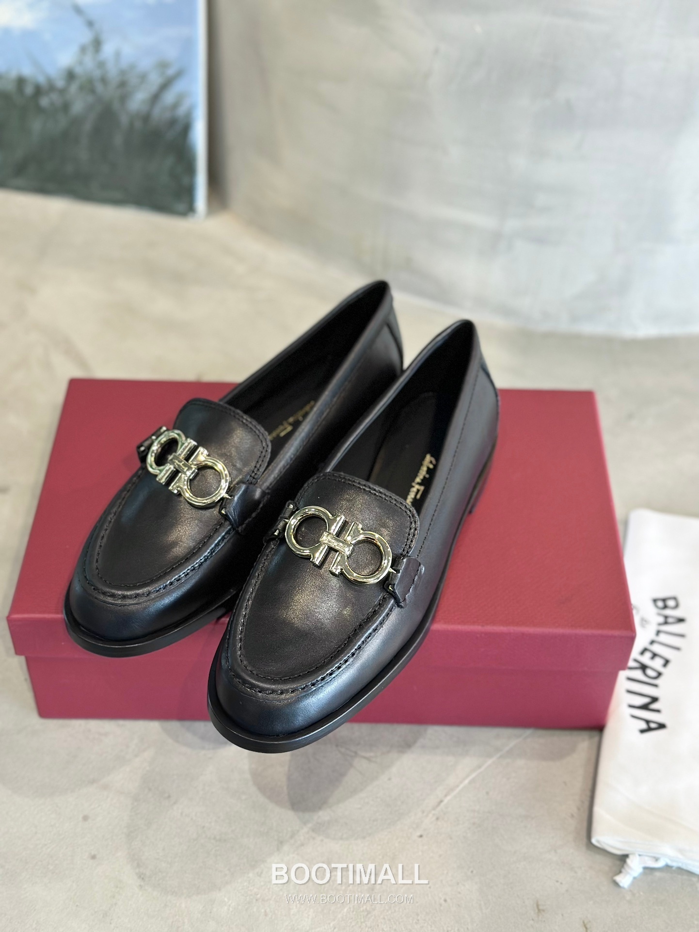 Salvatore Ferragamo Gancini Goatskin Leather Loafer Flats 살바토레 페라가모 간치니 고트스킨 레더 로퍼 플랫 555048 2cm 4