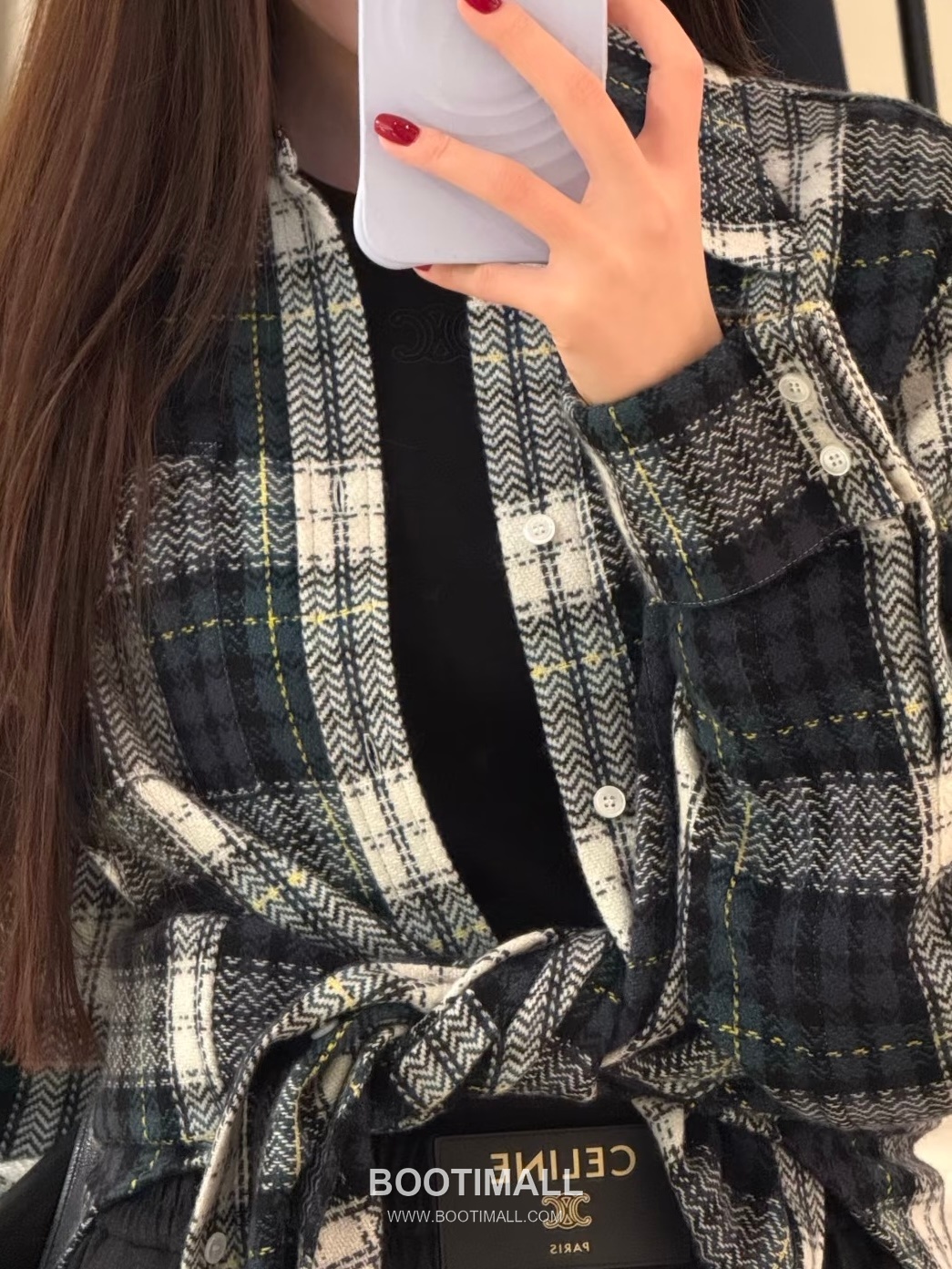 Celine Vintage Check Shirt Jacket 셀린느 빈티지 체크 셔츠 재킷 1