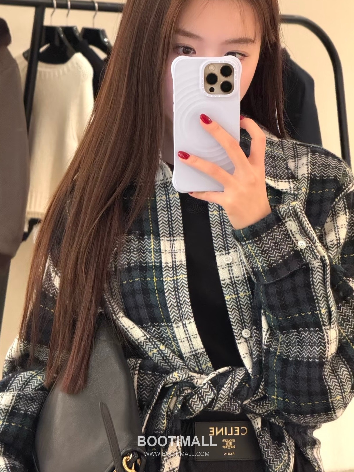 Celine Vintage Check Shirt Jacket 셀린느 빈티지 체크 셔츠 재킷 4