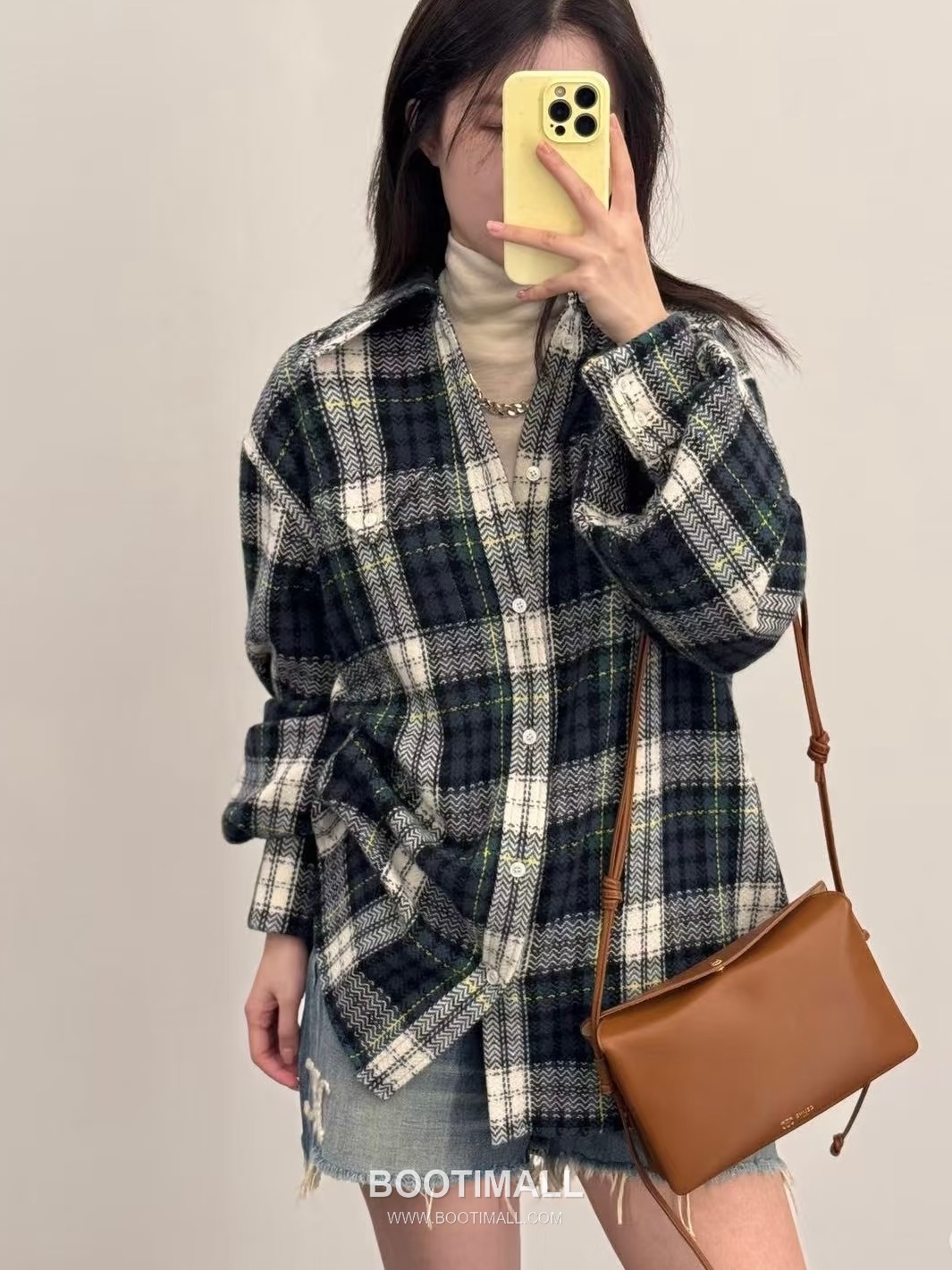 Celine Vintage Check Shirt Jacket 셀린느 빈티지 체크 셔츠 재킷 6