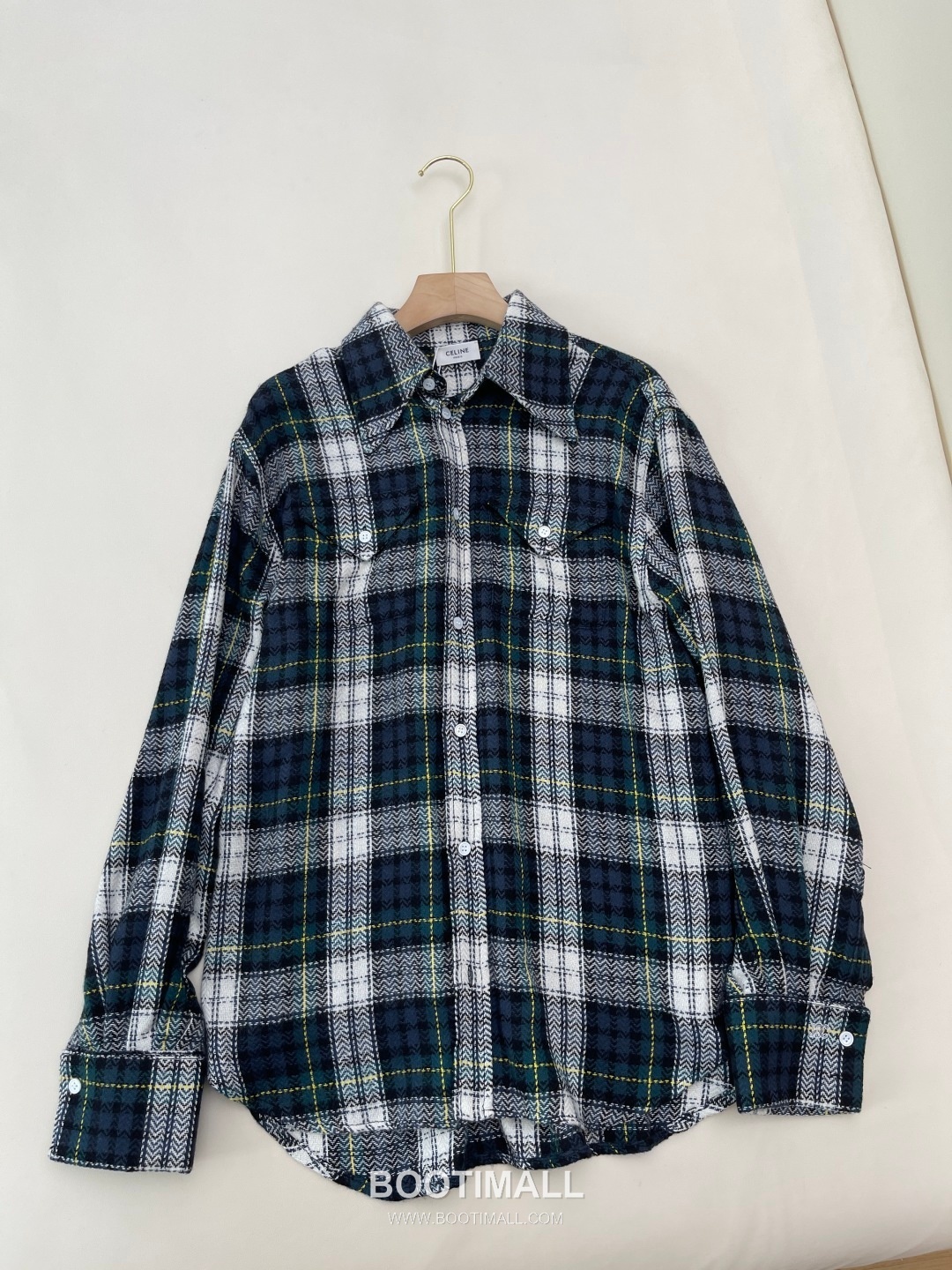 Celine Vintage Check Shirt Jacket 셀린느 빈티지 체크 셔츠 재킷 9