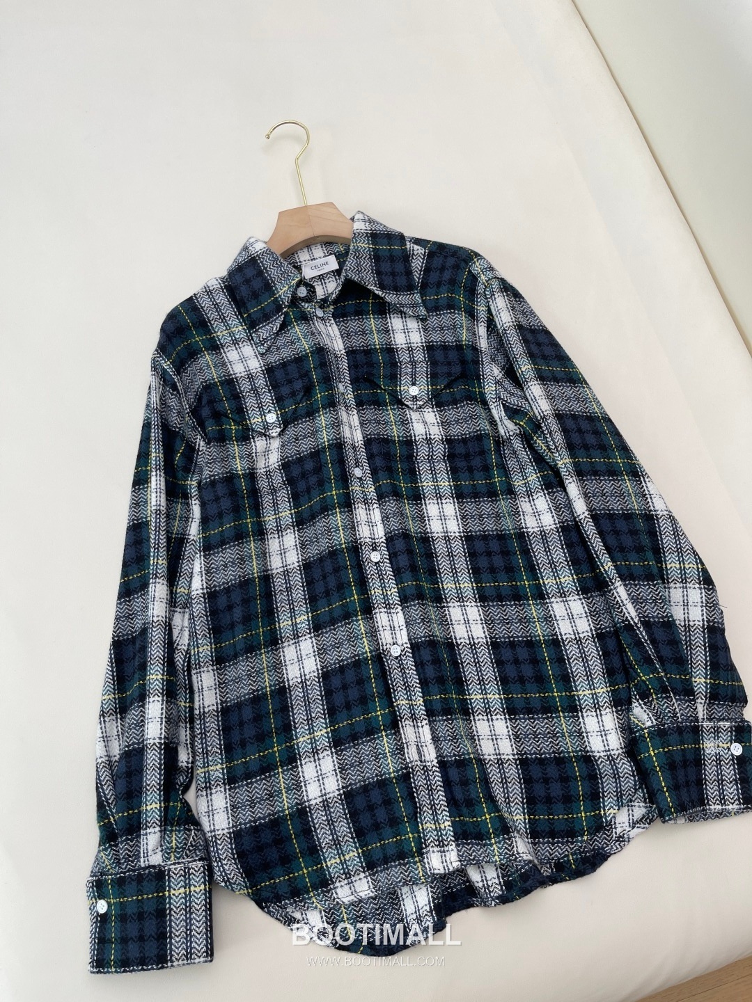 Celine Vintage Check Shirt Jacket 셀린느 빈티지 체크 셔츠 재킷 10