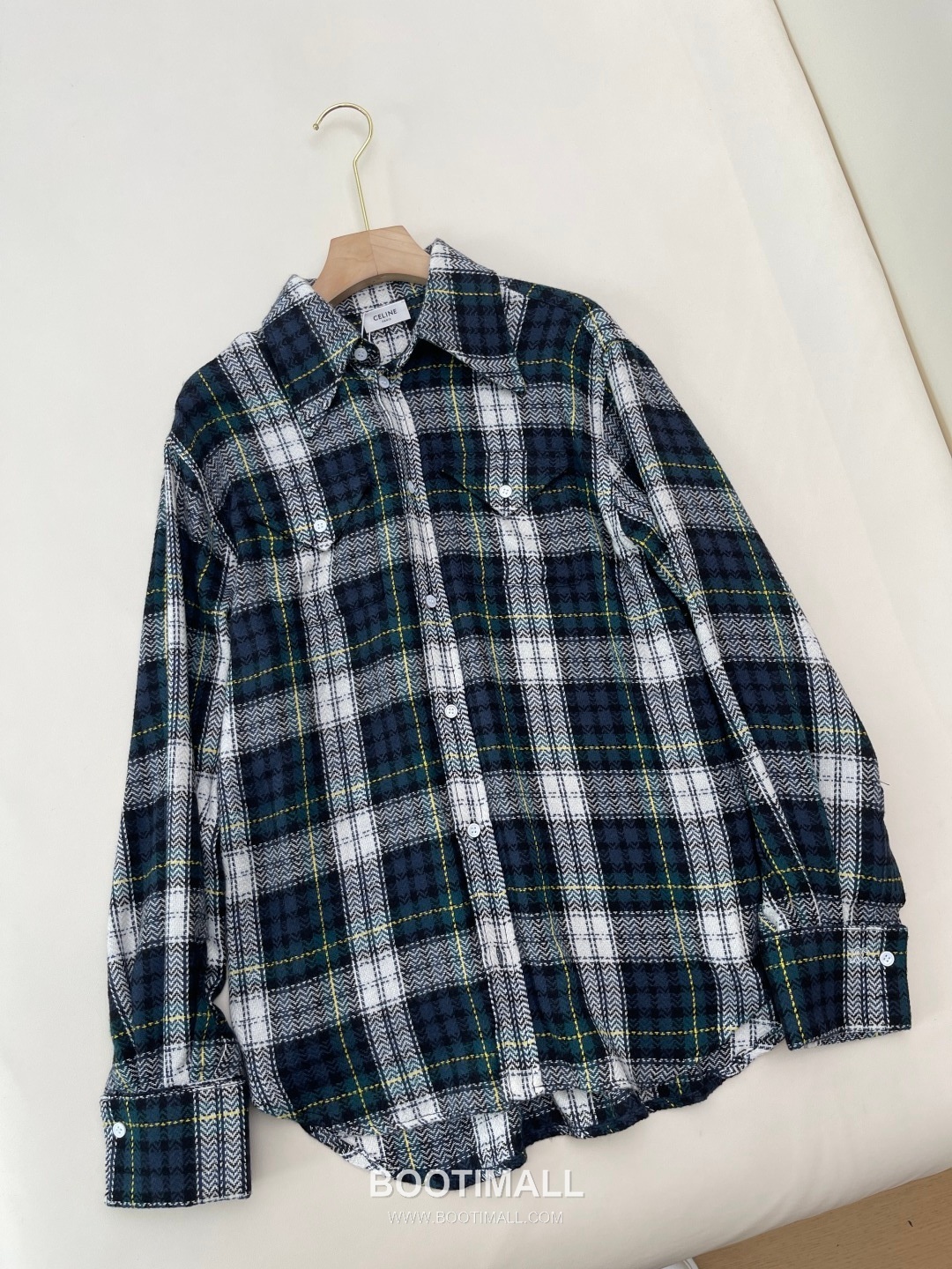 Celine Vintage Check Shirt Jacket 셀린느 빈티지 체크 셔츠 재킷 11