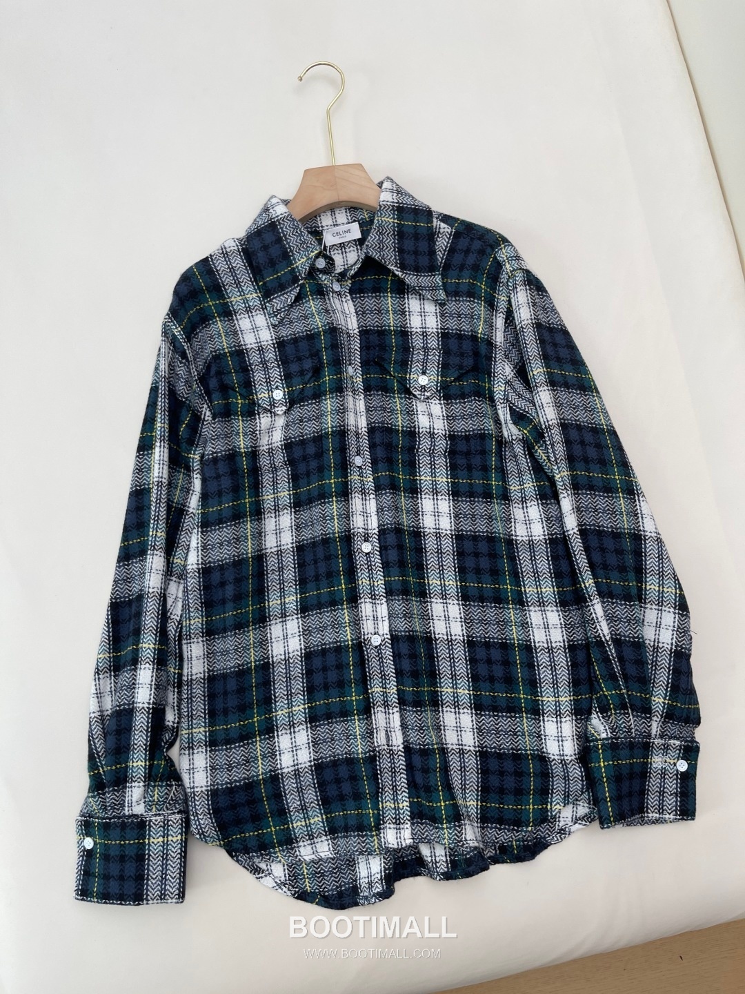 Celine Vintage Check Shirt Jacket 셀린느 빈티지 체크 셔츠 재킷 13