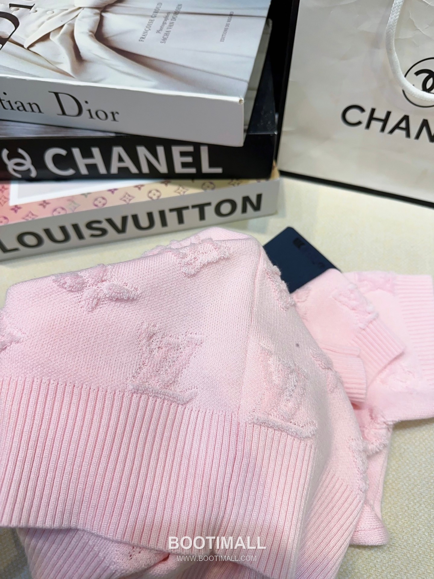 Louis Vuitton Monogram Jacquard Cropped Knit Short Sleeve Top 루이비통 모노그램 자카드 크롭 니트 반팔 탑 8