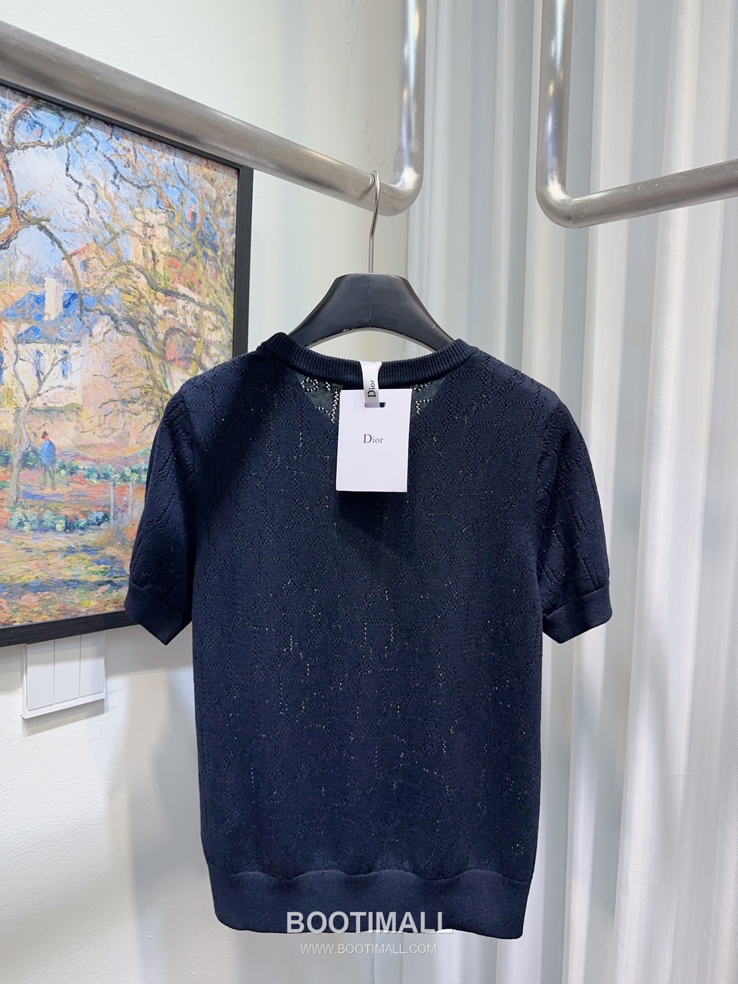 Dior Star Logo Jacquard Knit Short Sleeve Top 디올 스타 로고 자카드 니트 반팔 탑 2